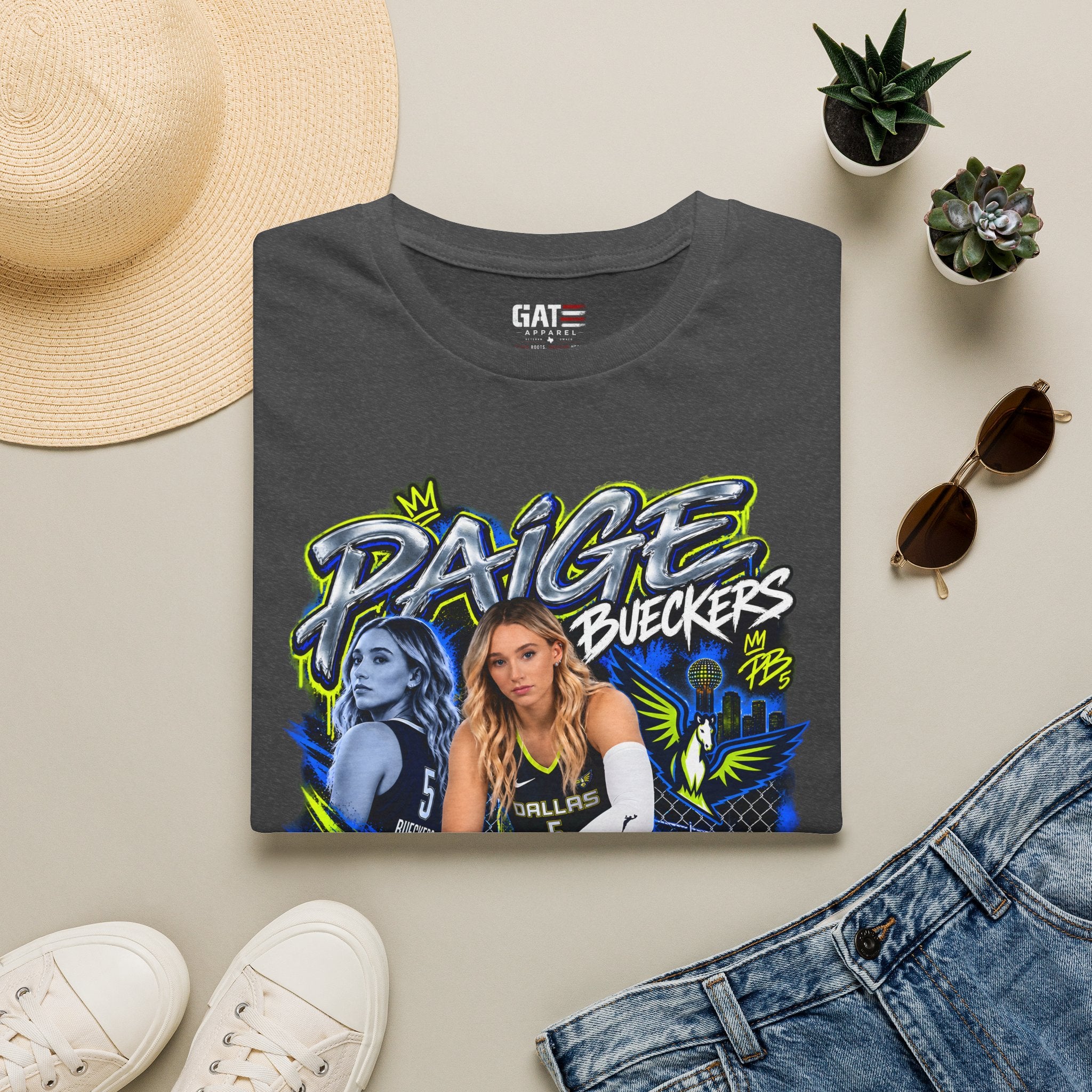 Paige Bueckers Dallas Wings Shirt WNBA Basketball Graphic Tee