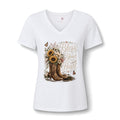 Bless Your Heart V-Neck Tee — Sunflower Cowboy Boot Graphic