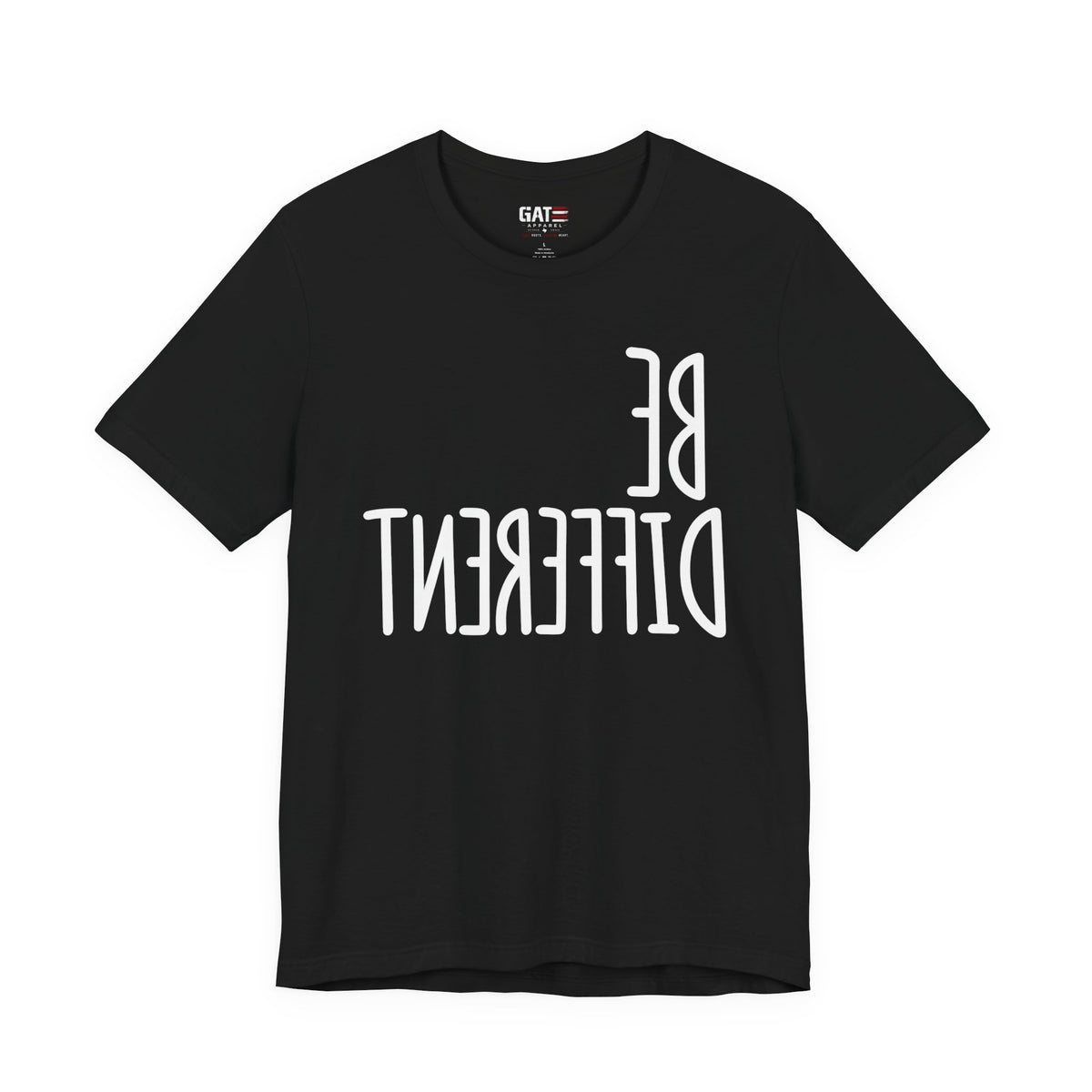 Be Different Upside Down Lettering Graphic T-Shirt - product image 2