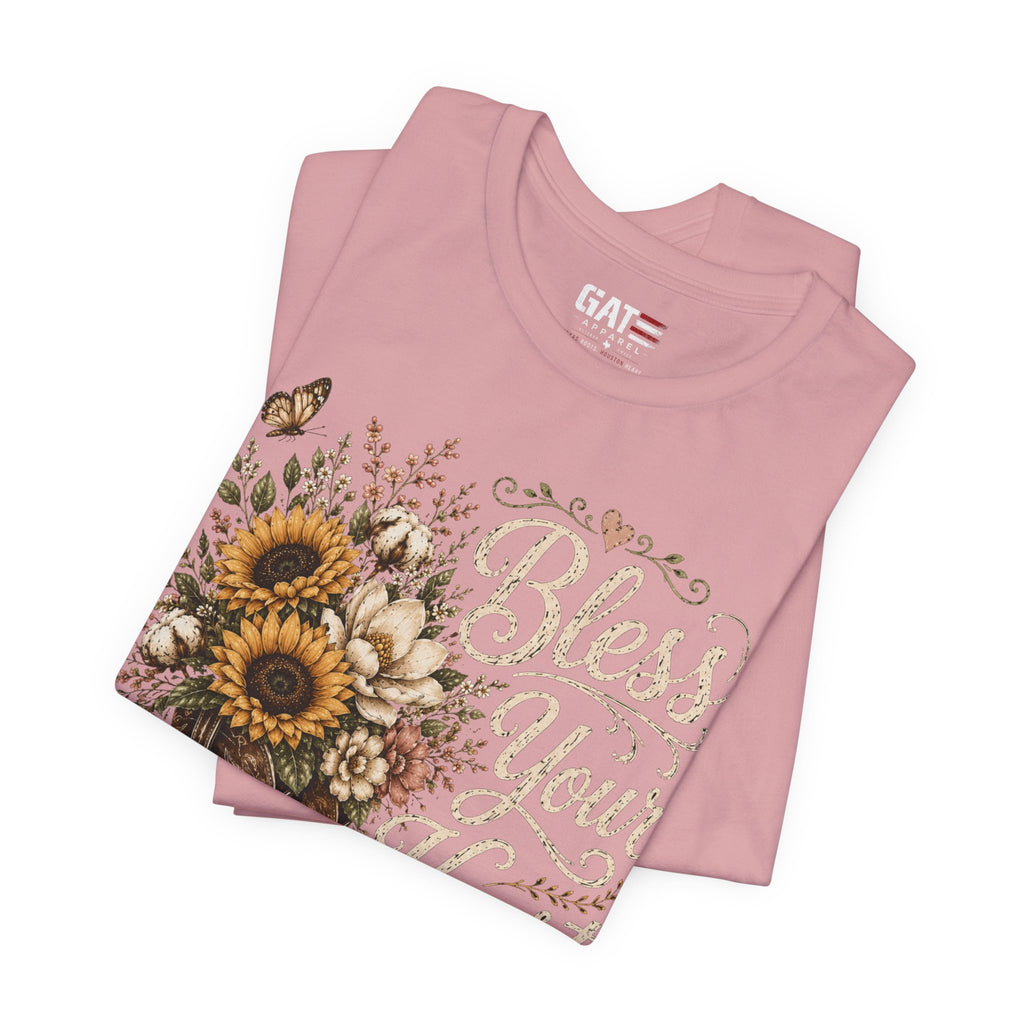 Funny Southern Shirt, Bless Your Heart Tee, Southern Humor Graphic Tee, Magnolia Floral Shirt, Country Girl Gift, Farmhouse Style Tee