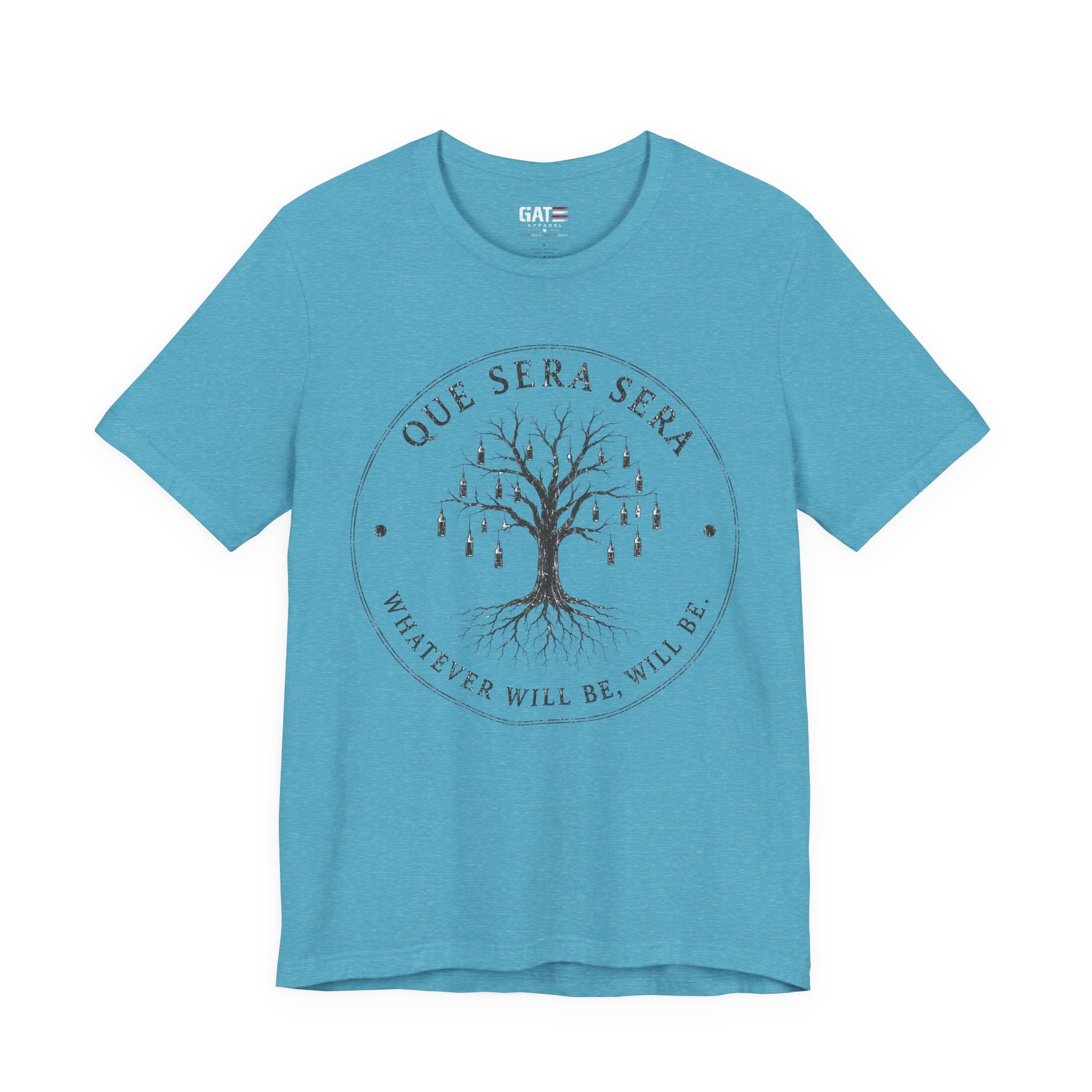 FromVille|Que Sera Sera Tree T-Shirt — "Whatever Will Be, Will Be" Casual Tee