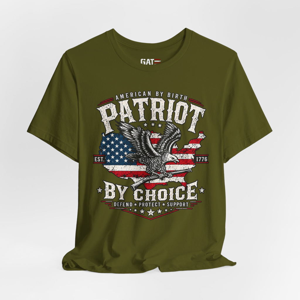 Patriot by Choice Shirt | American Flag Eagle Tee