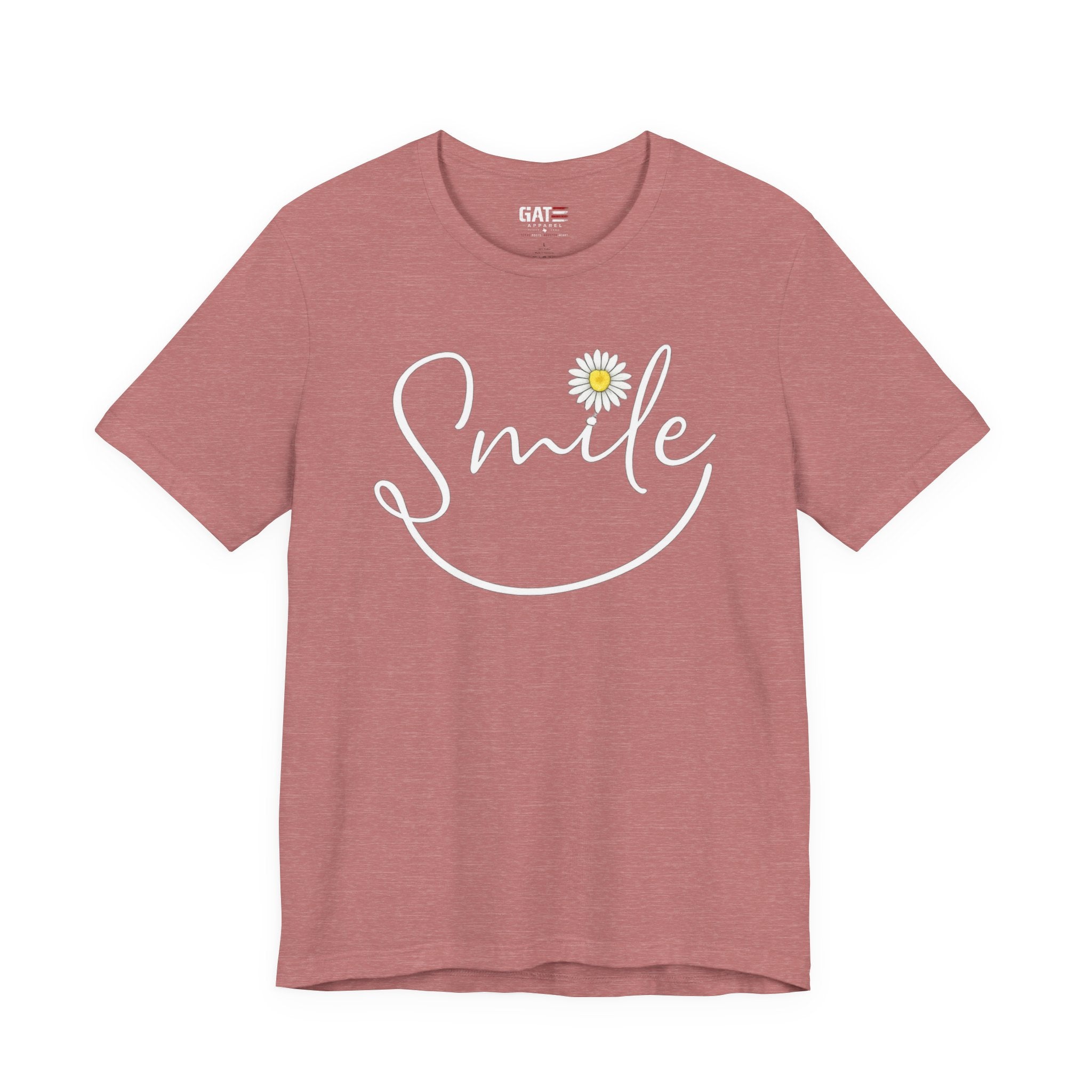 Smile Daisy Tee — Women's Floral Graphic T-Shirt