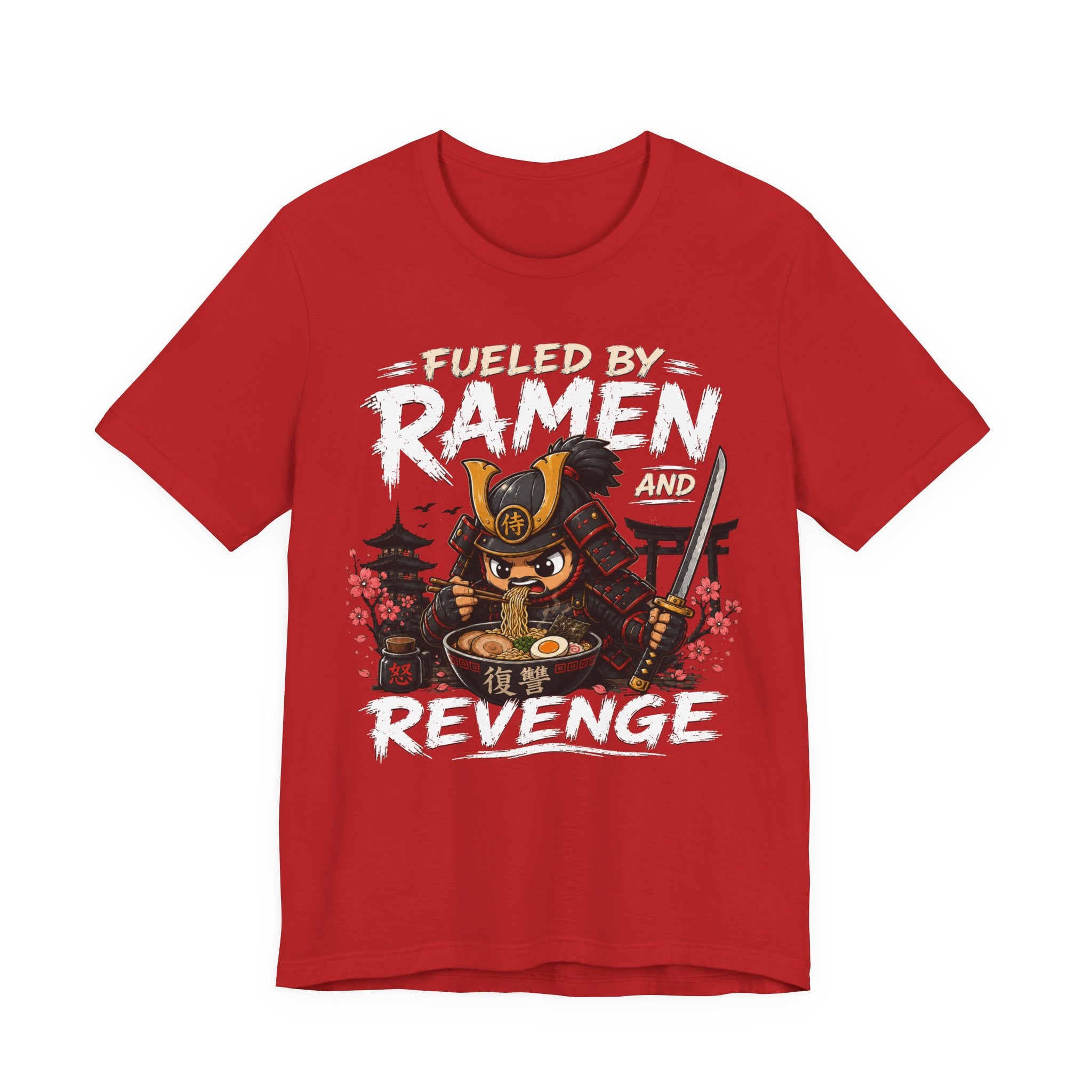 Fueled by Ramen and Revenge Tee — Samurai Ramen Graphic T-Shirt