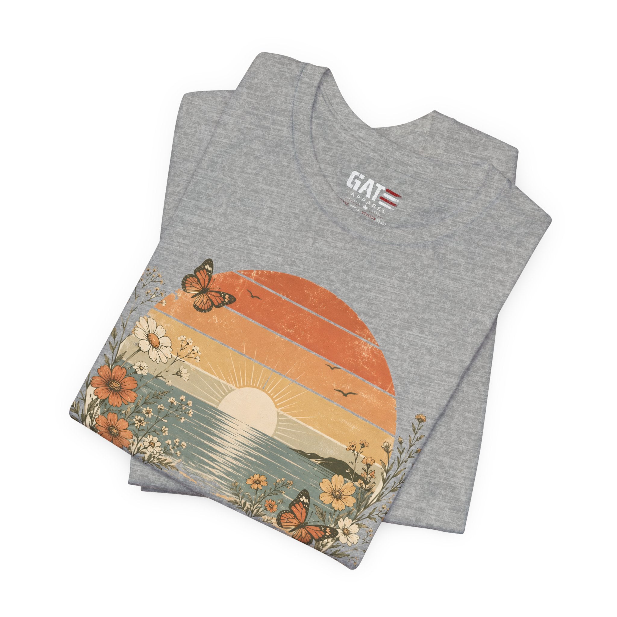 Du Bist Gut Genug Shirt, Viral German Meme Tee, You Are Good Enough Shirt, Butterfly Floral Sunset Aesthetic Tee