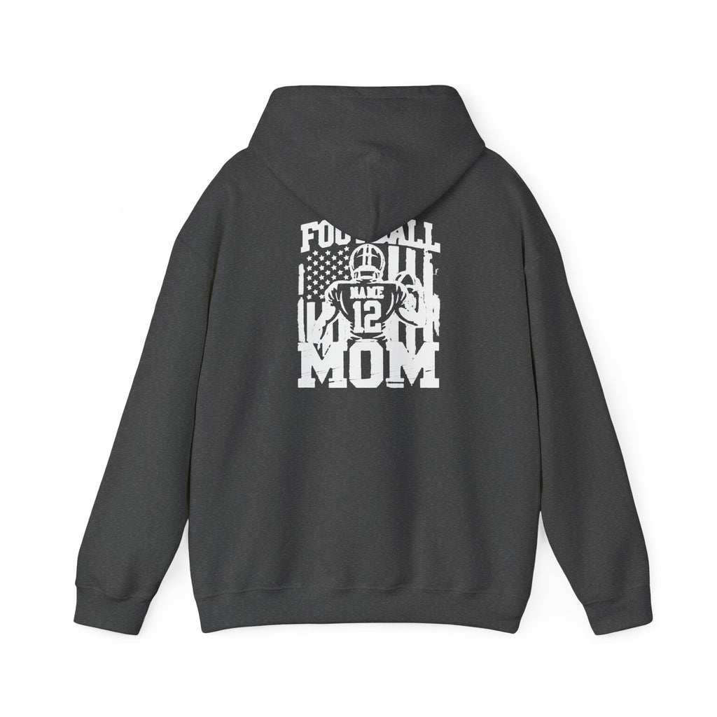 Football Mom Personalized Comfort Hoodie Custom Player Name Number Game Day Tee