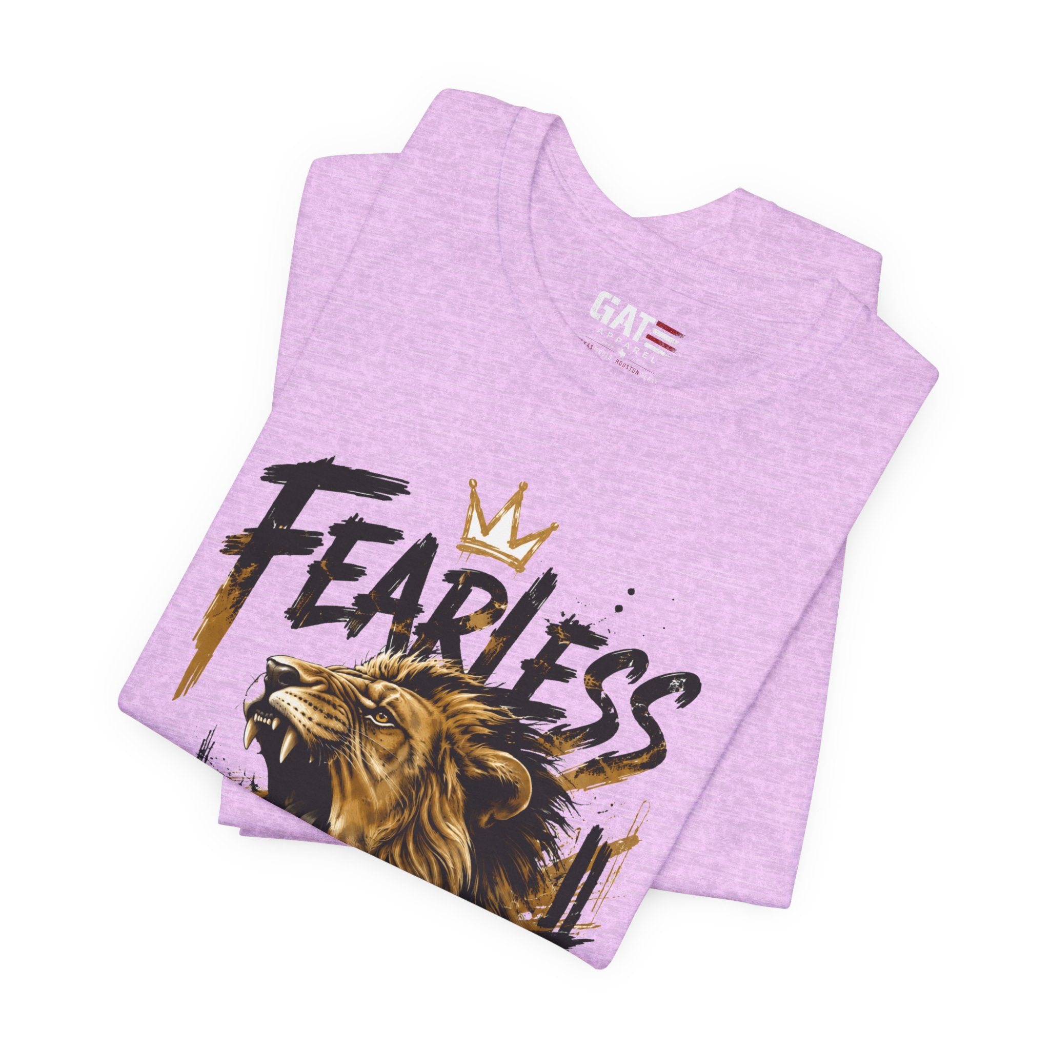 Fearless Lion Tee — Inspirational Graphic T-Shirt