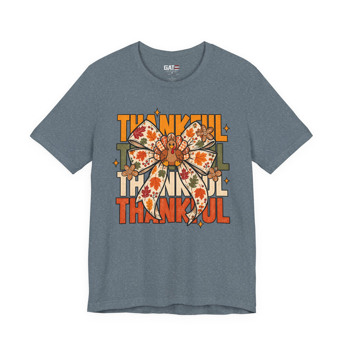 Thankful Bow Shirt | Retro Thanksgiving Graphic Tee