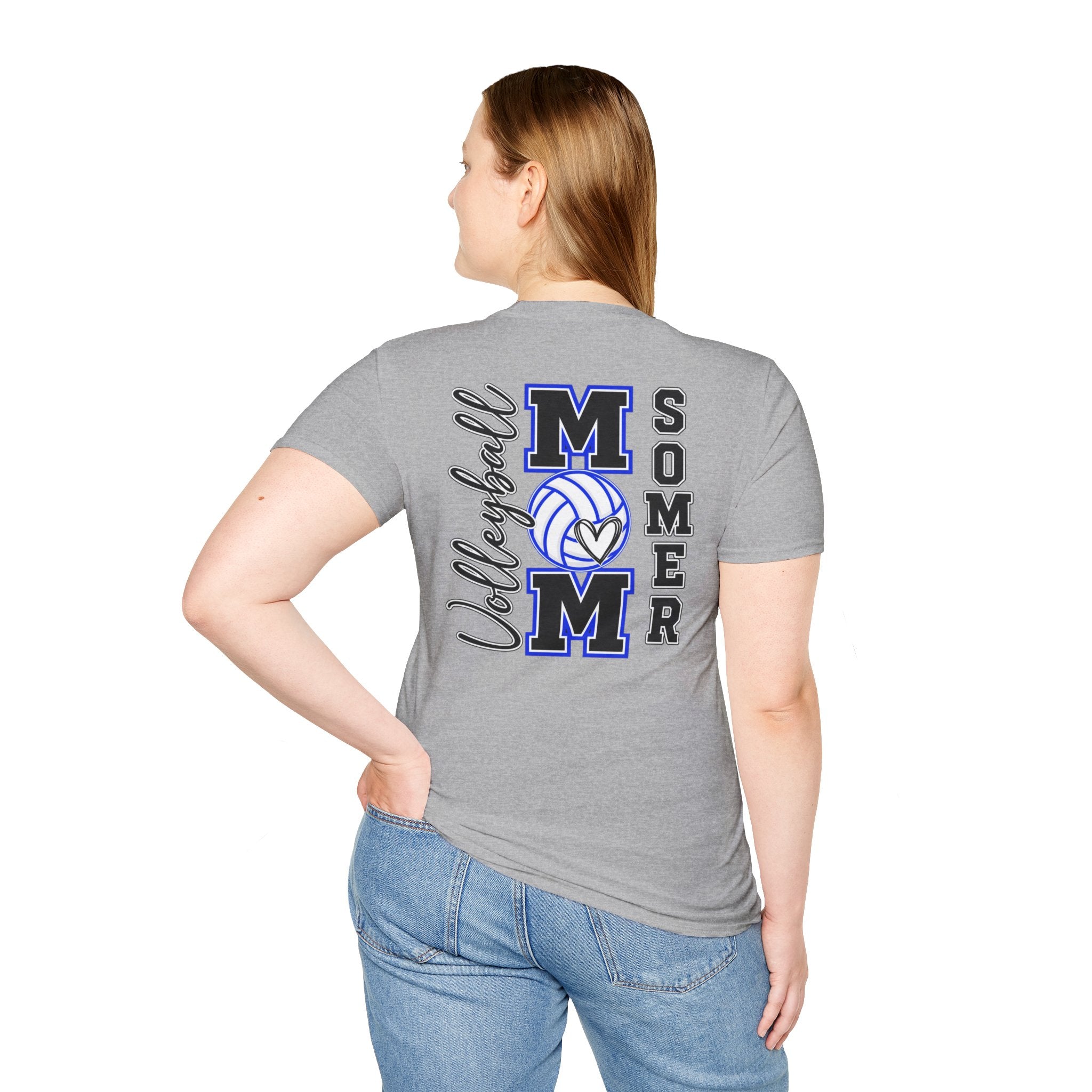 Volleyball Mom T‑Shirt – Custom Name
