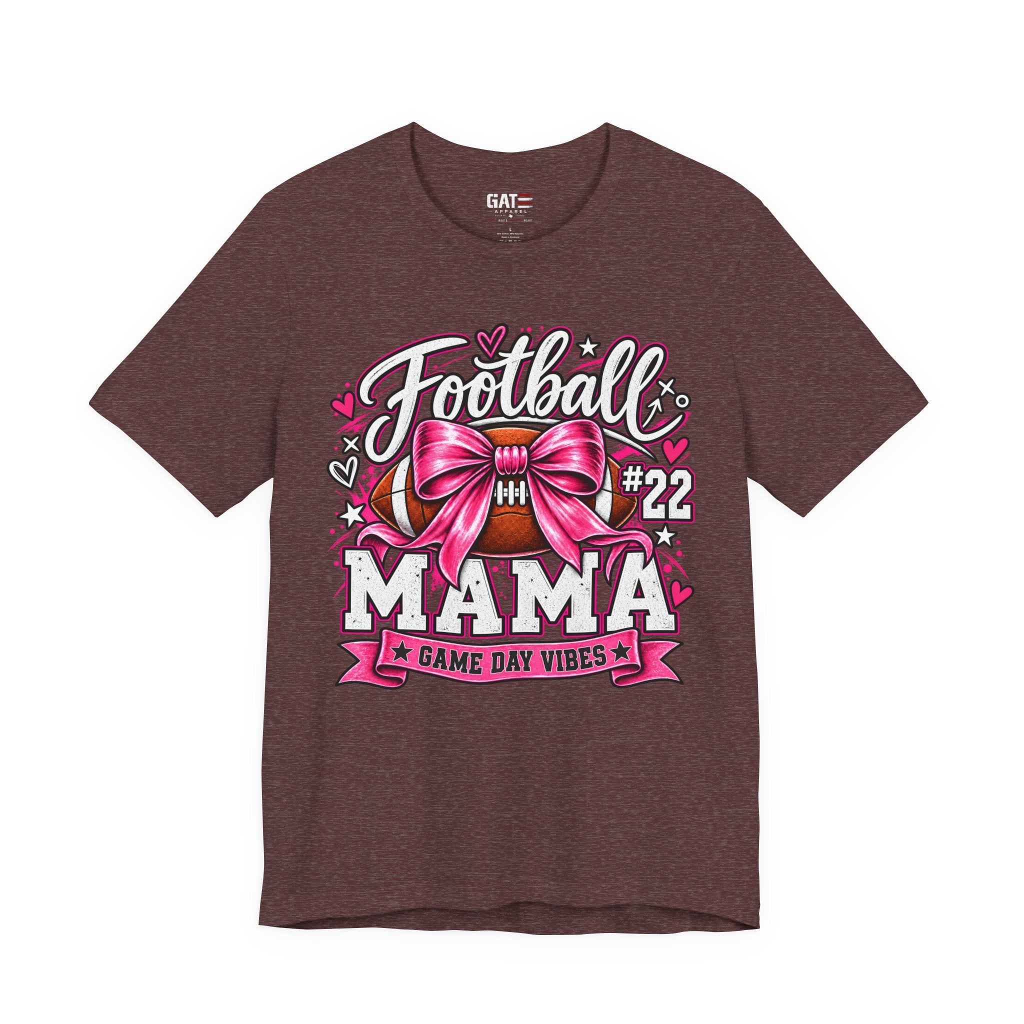 Football Mom Personalized Shirt Custom Player Name Number Helmet Game Day Tee