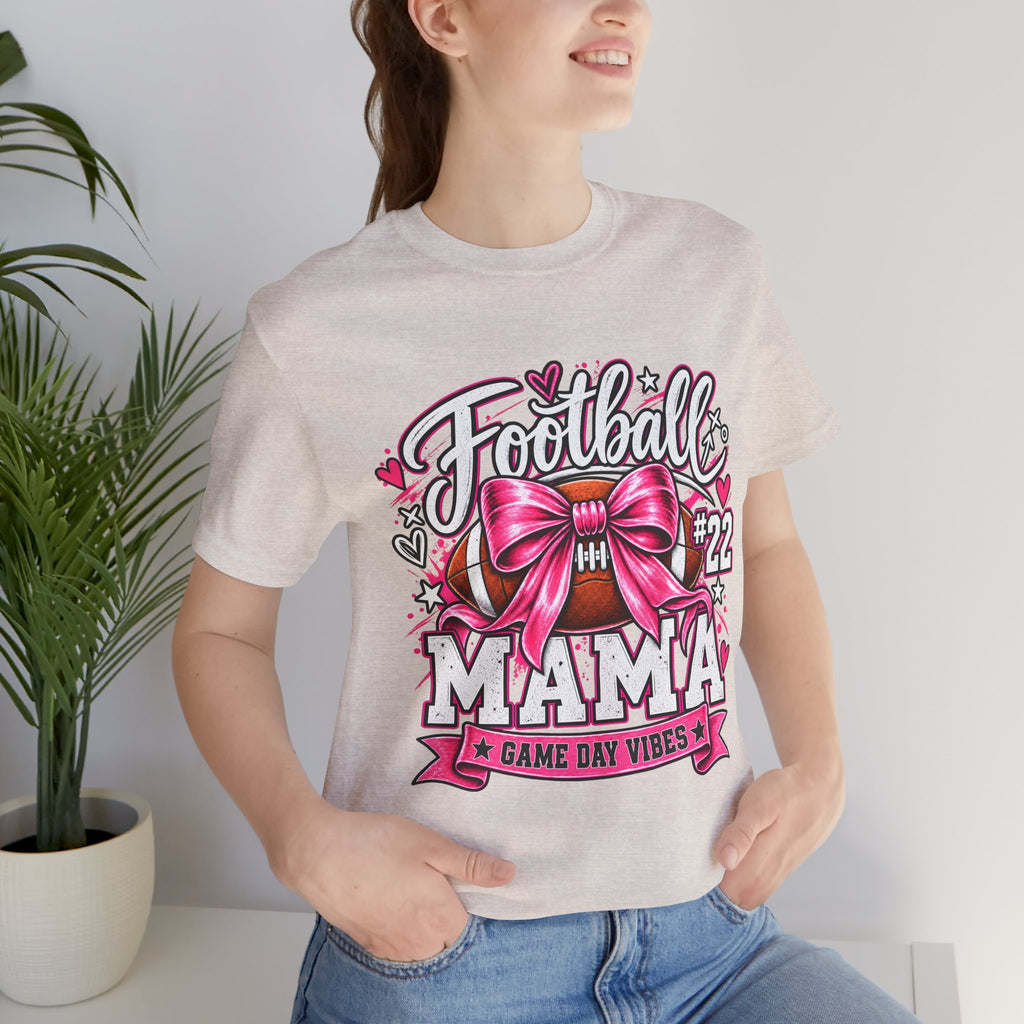 Football Mom Personalized Shirt Custom Player Name Number Player Game Day Tee