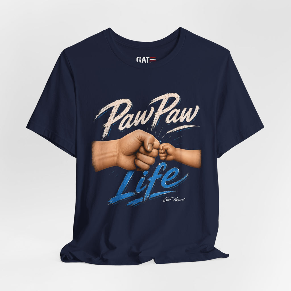 PawPaw Life Style 4 fist bump T-Shirt | Grandfather Papa family tee