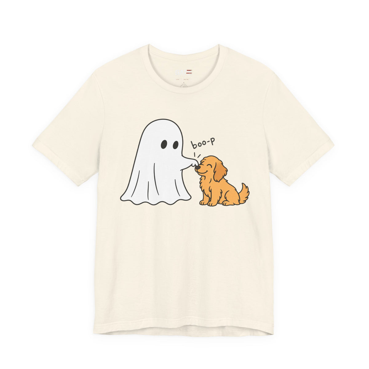 Halloween Ghost & Golden Retriever — "boo-p" Cute Dog Halloween T-Shirt