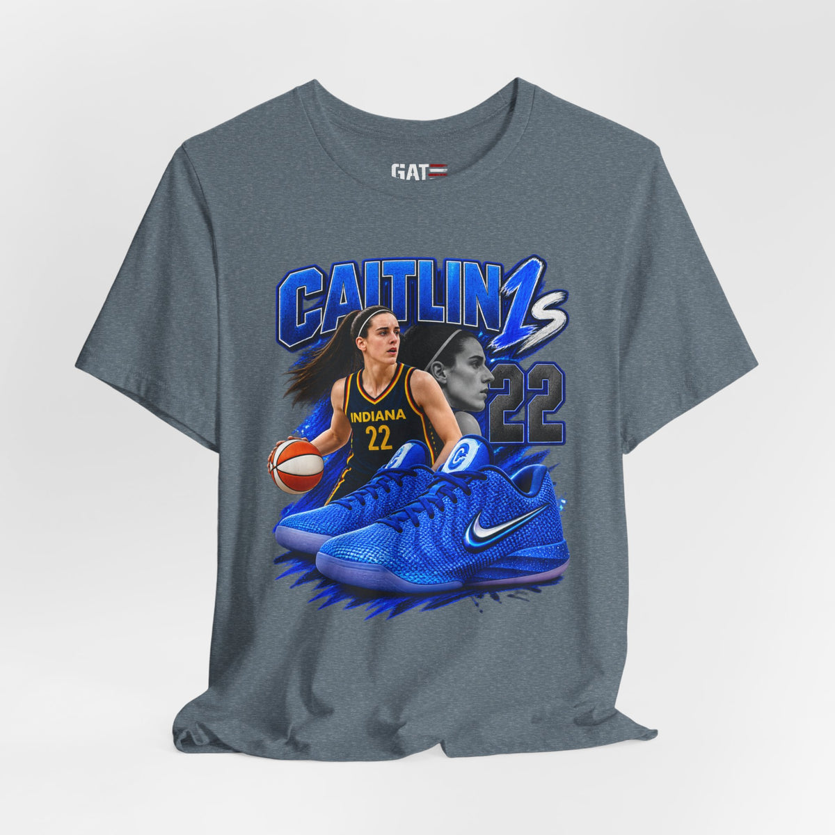 Caitlin Clark Caitlin 1s Blue Racer Sneaker Shirt