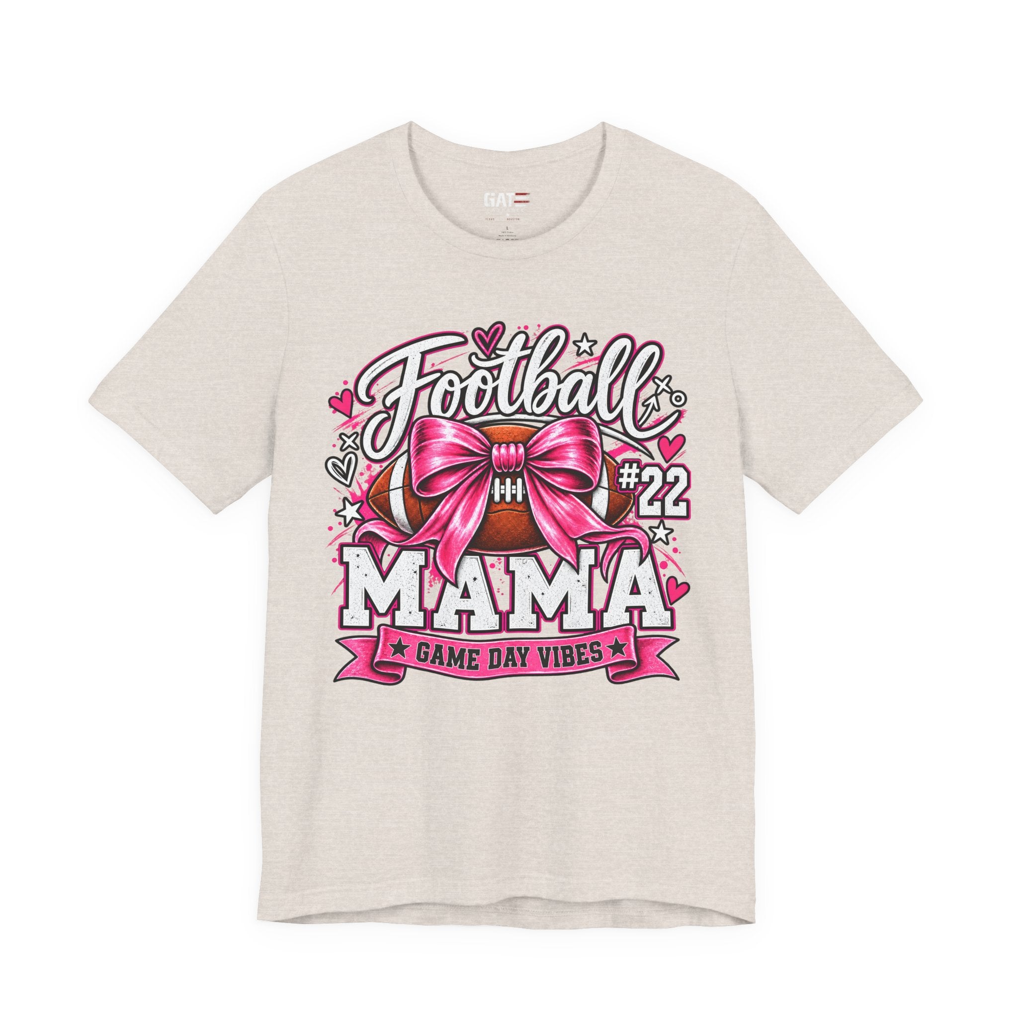 Football Mom Personalized Shirt Custom Player Name Number Helmet Game Day Tee