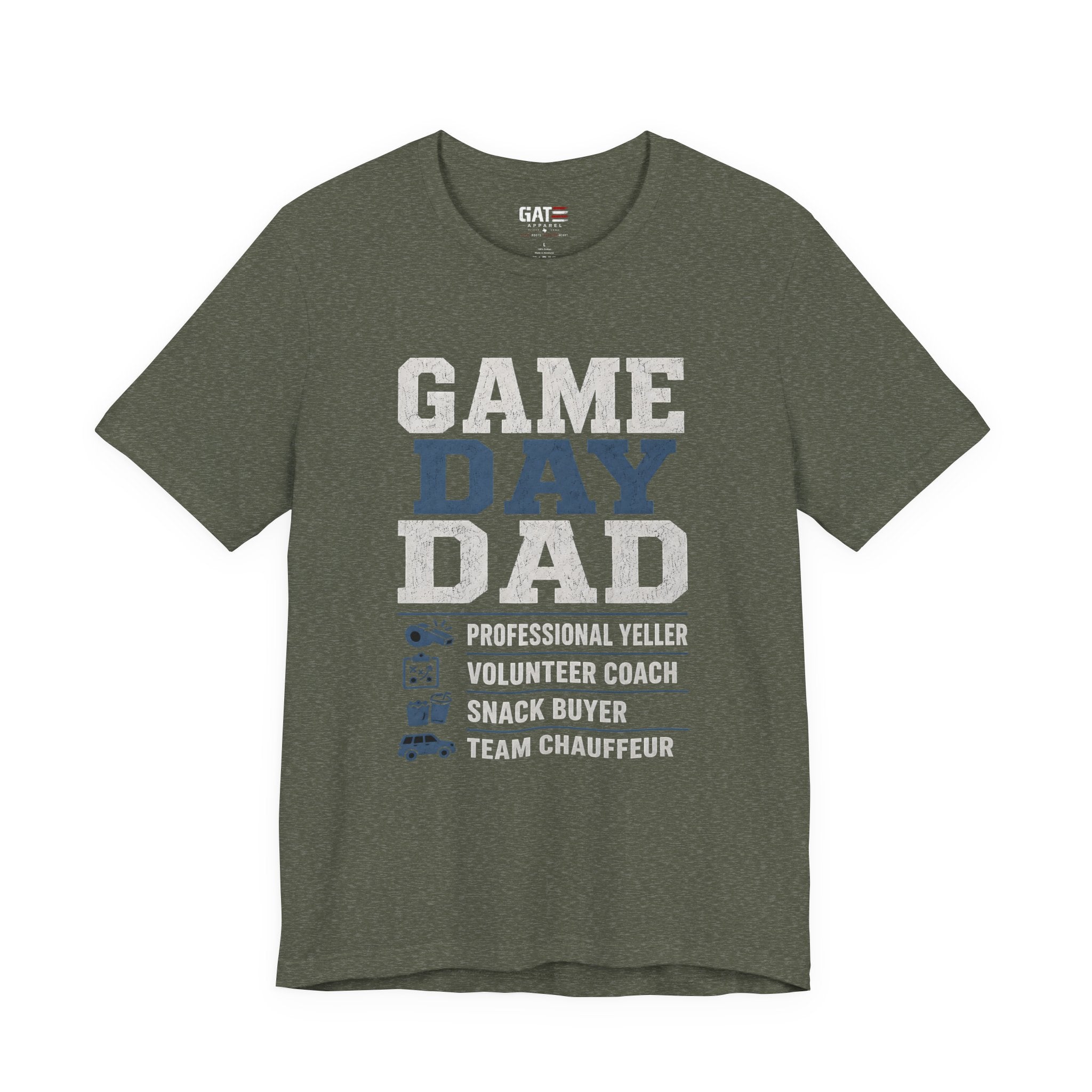 Game Day Dad Shirt, Father's Day Gift for Dad, Football Dad Tee, Baseball Dad Shirt, Team Chauffeur Coach Dad Tee