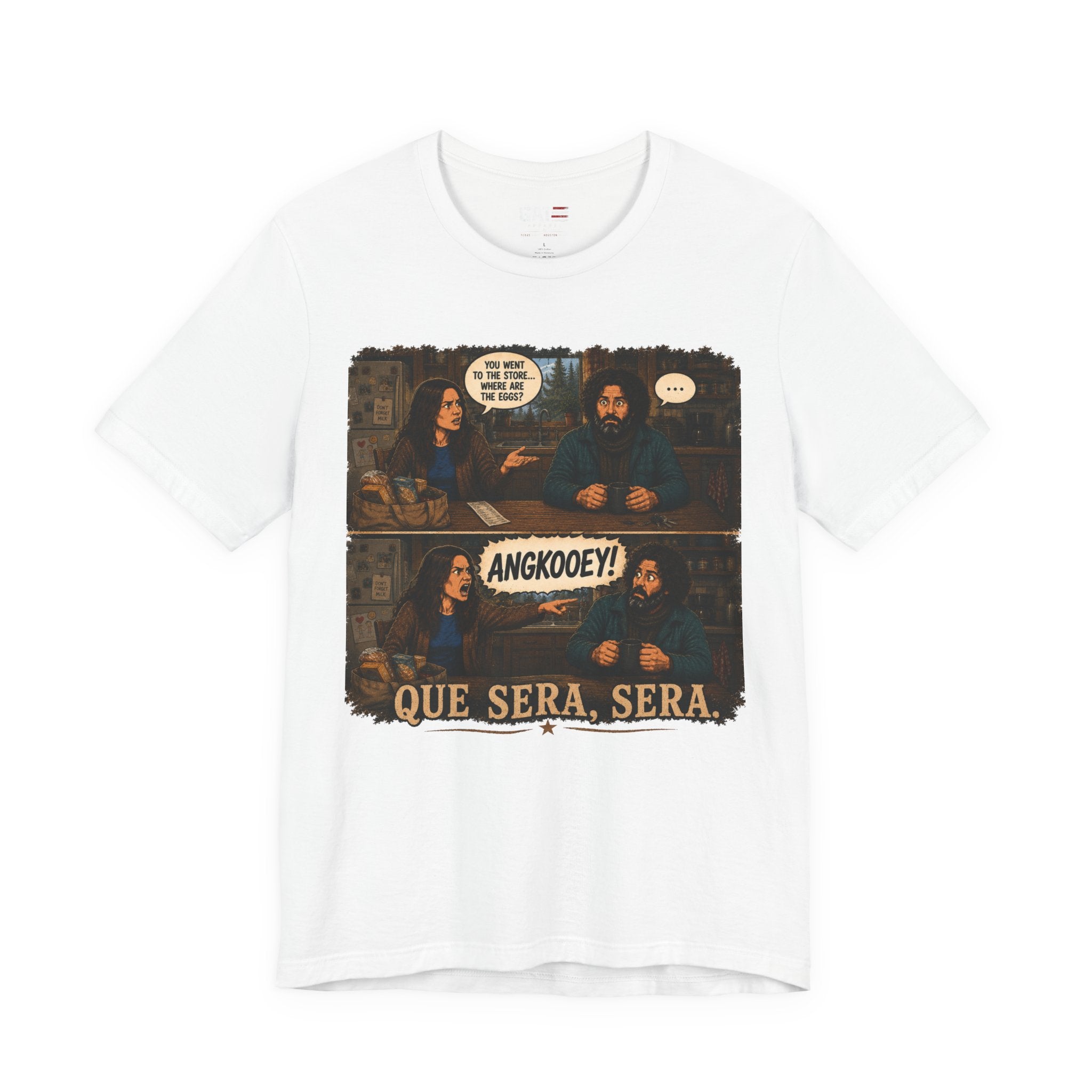 From|FromVille|Angkooey|Funny Horror Comedy Tee| Forgot The Eggs