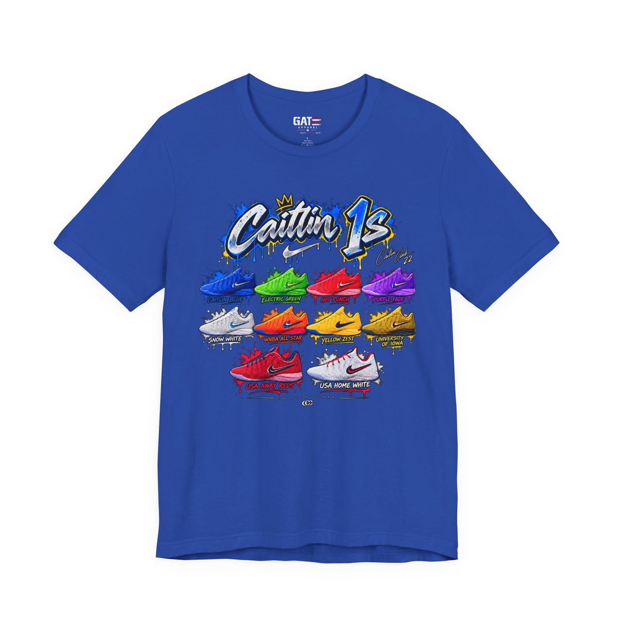 Caitlin Clark Caitlin 1s Sneaker Shirt | Indiana Fever Tee