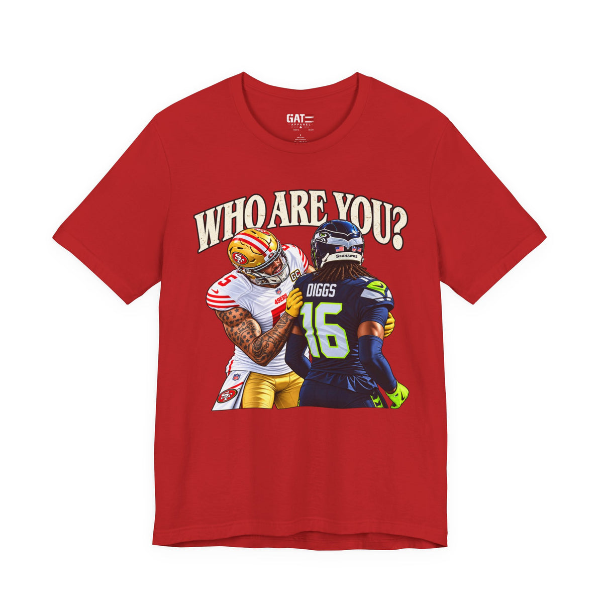 San Francisco 49ers Mike Evans Who Are You? Football T-Shirt