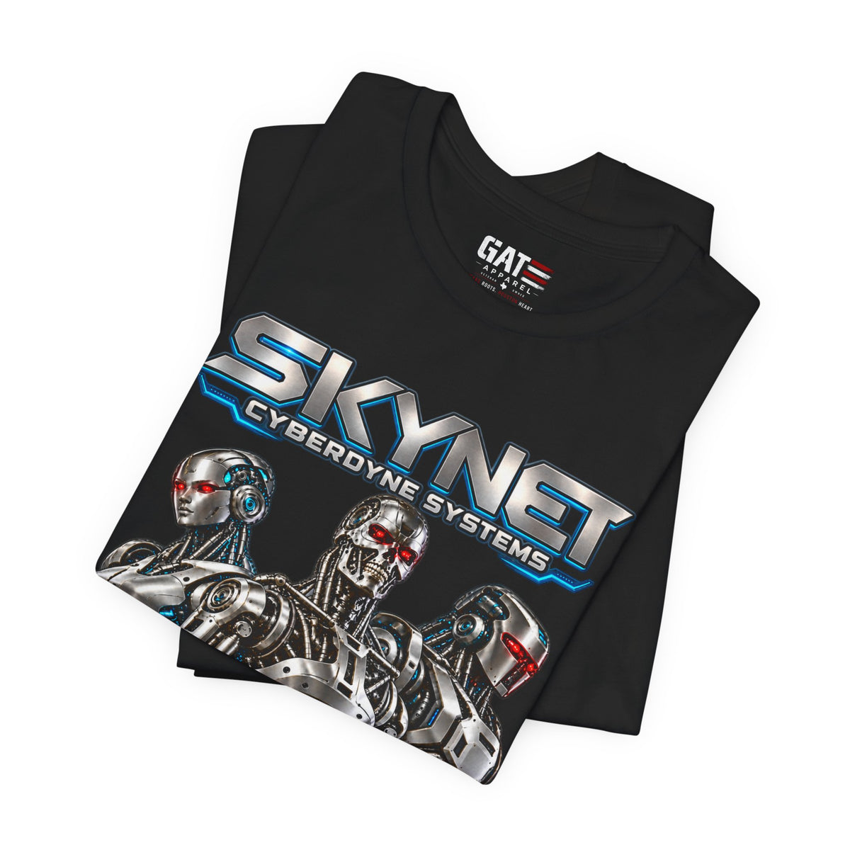 Skynet Cyberdyne Systems futuristic AI robot graphic tee