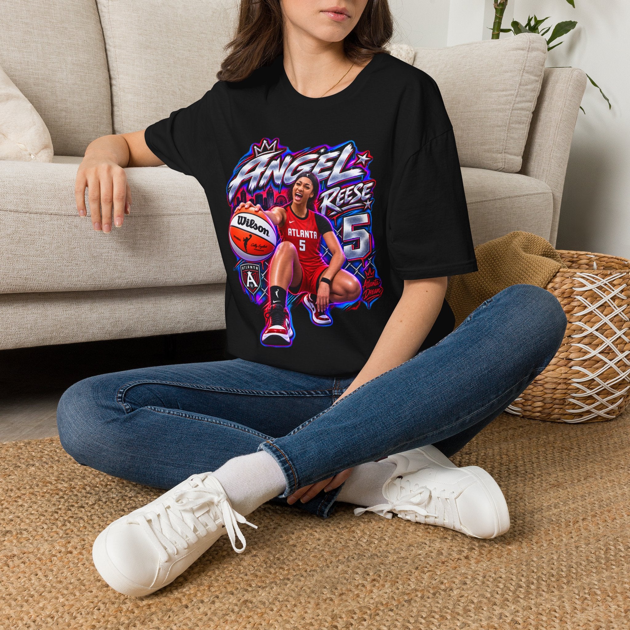 Angel Reese Atlanta Dream Shirt WNBA Basketball Graphic Tee