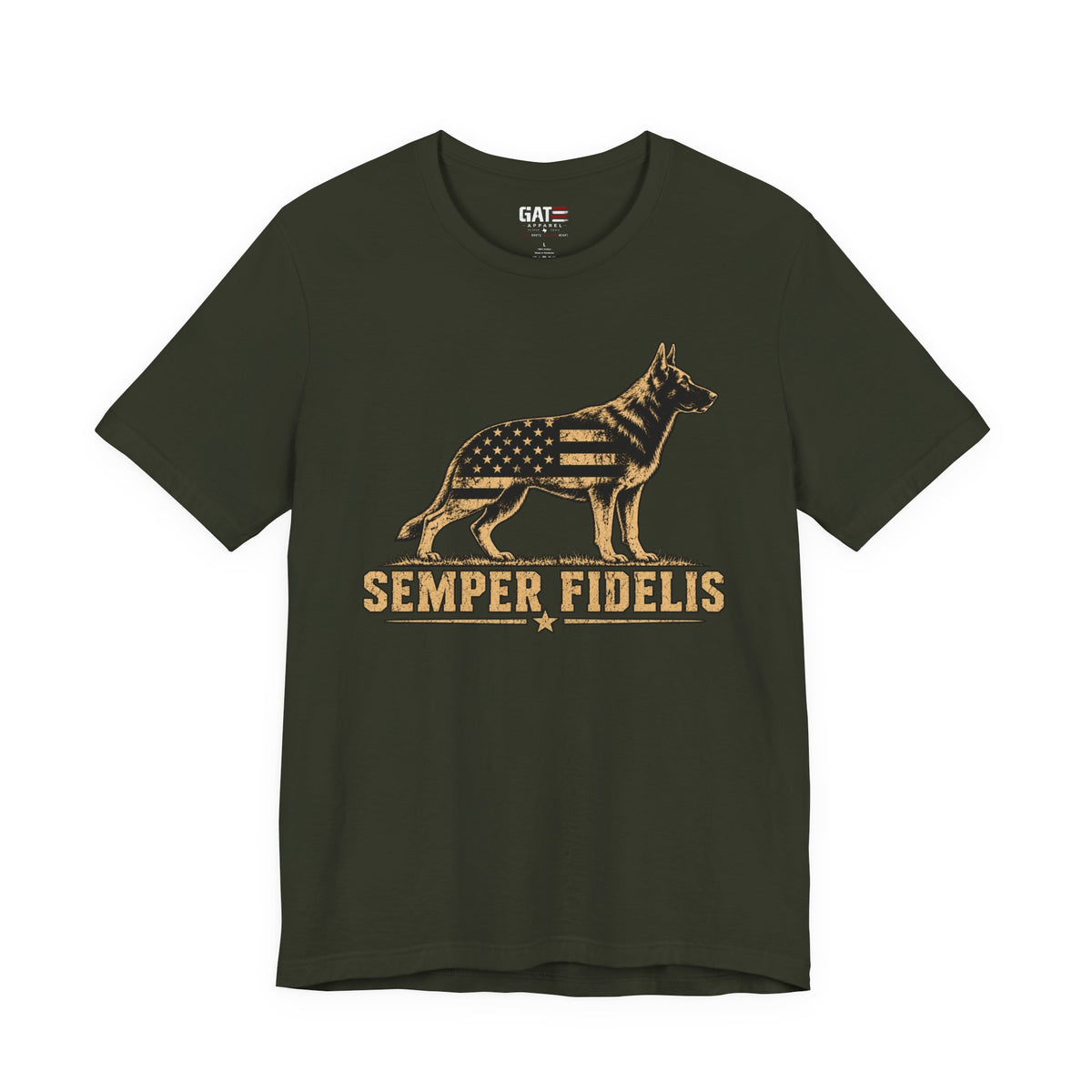 Semper Fidelis German Shepherd Shirt | Military K9 Tee