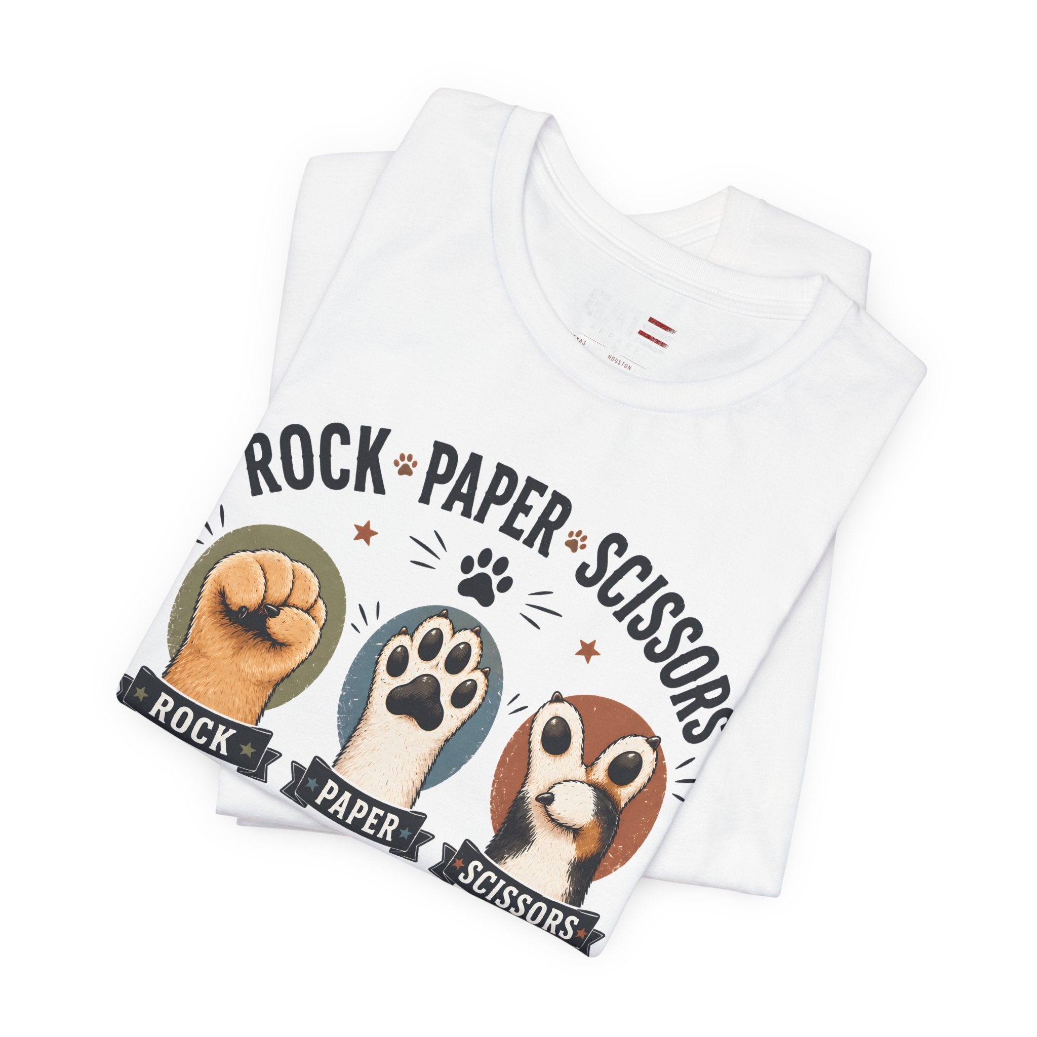 Rock Paper Scissors Cat Shirt, Funny Cat Lover Tee, Cat Paw Graphic Shirt, Cute Pet Mom Gift, Choose Wisely Cat Tee, Cat Dad Shirt