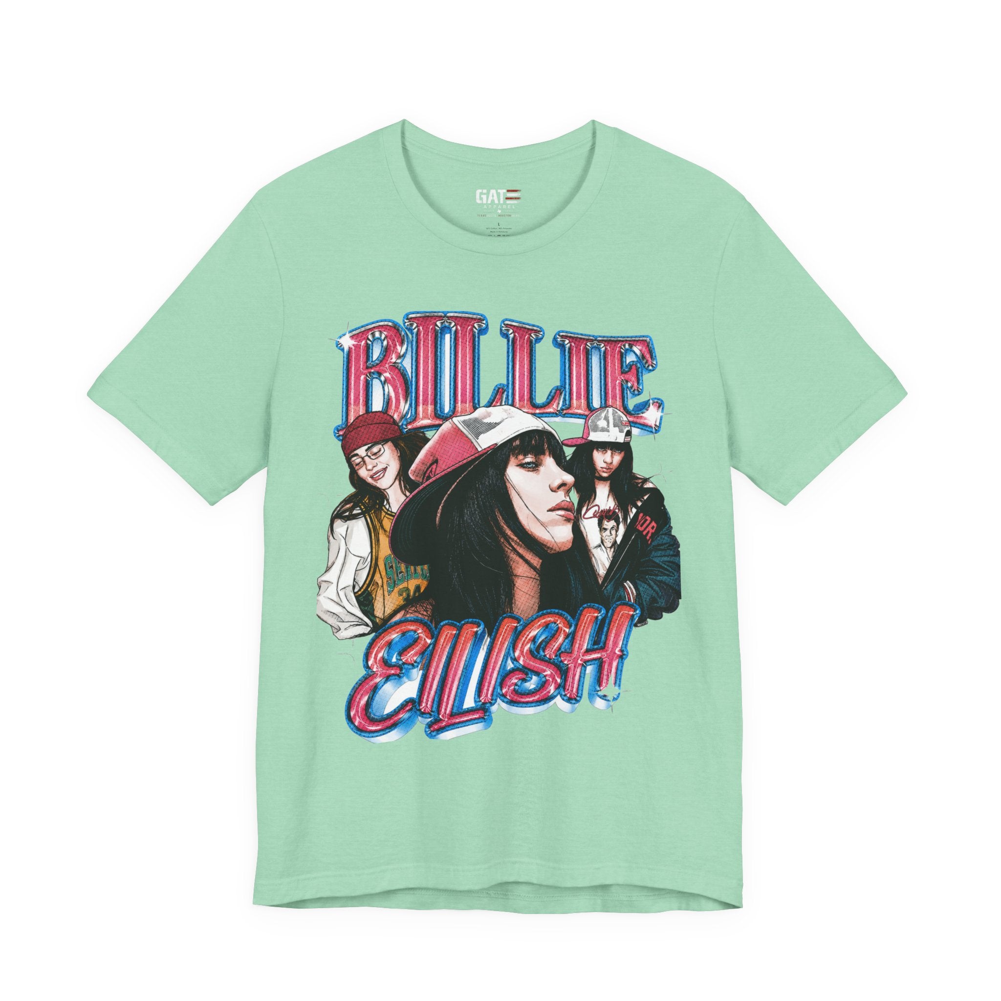Graphic Tee — Retro Pop Artist Portrait "Billi Eilish"