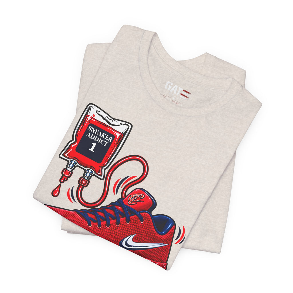 Caitlin Clark Caitlin 1s Addict Red Sneaker Shirt