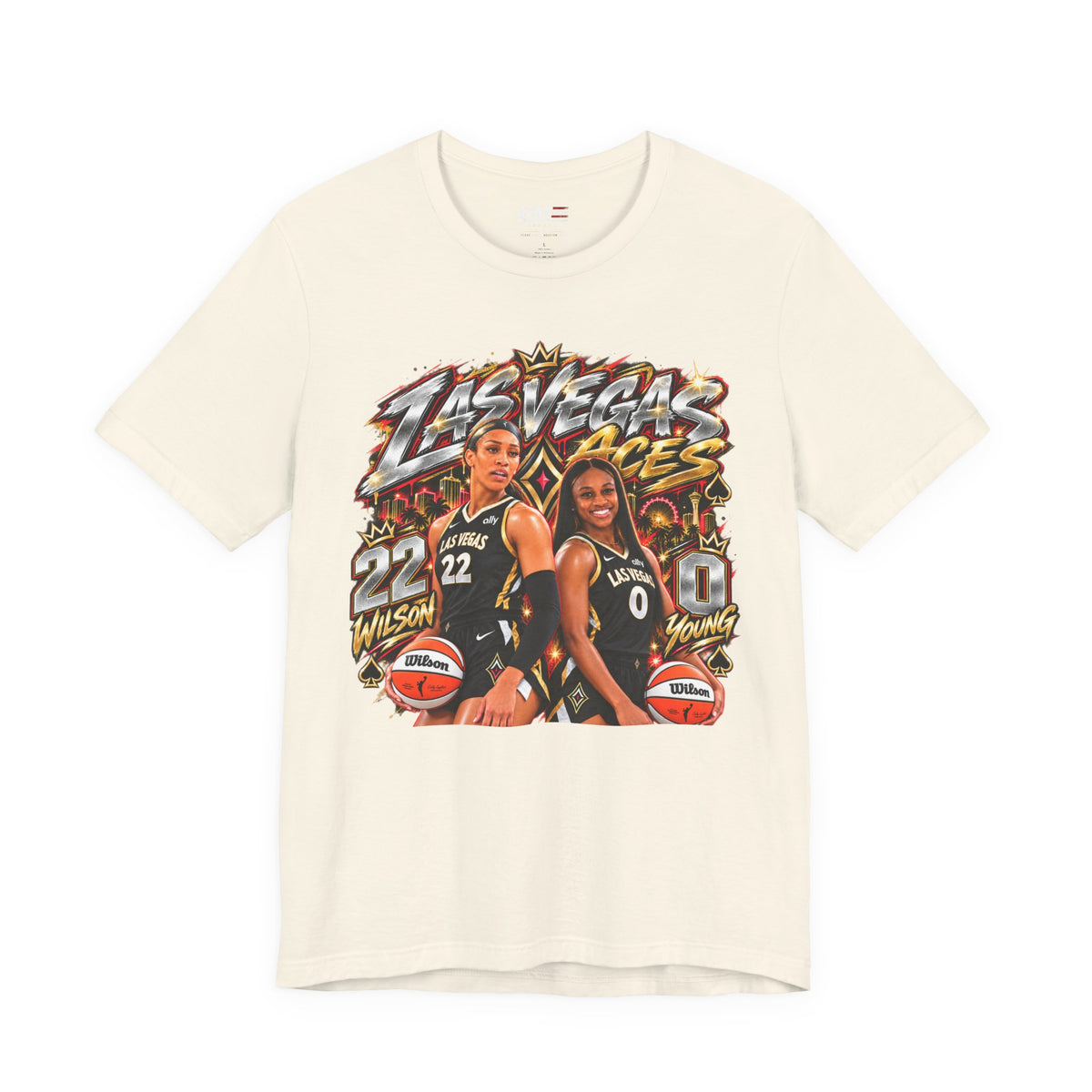 Las Vegas Aces WNBA Shirt – Women's Basketball Graphic Tee product mockup 8