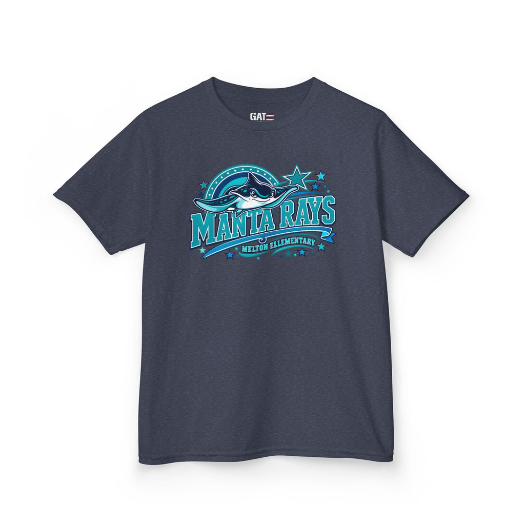 Melton Kids Tee — 'Manta Rays' Ocean Graphic Youth Tee