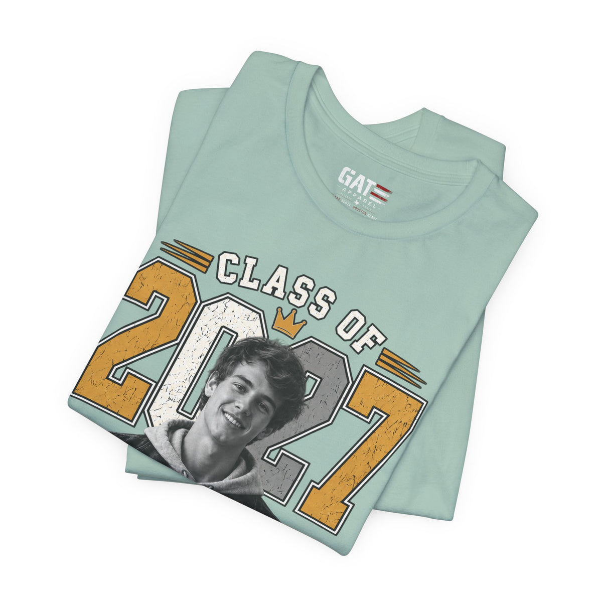 Personalized Senior 2027 Custom Photo Shirt | Graduation Tee