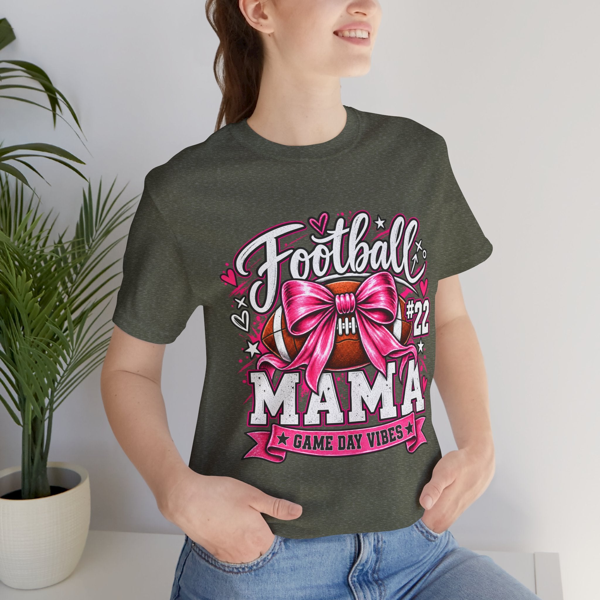 Football Mom Personalized Shirt Custom Player Name Number Player Game Day Tee