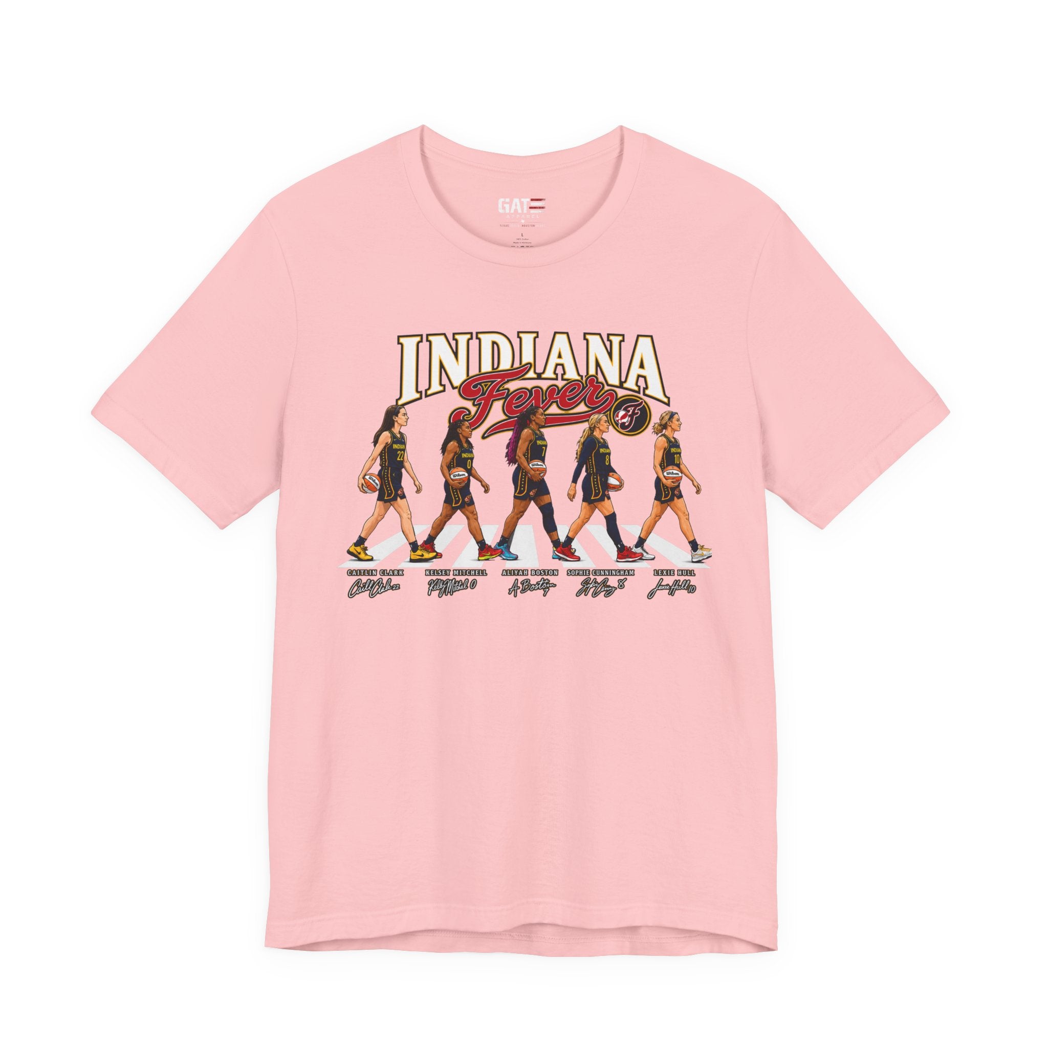 Indiana Fever Team Shirt|Caitlin Clark|Sophie Cunningham Retro Abbey Road Basketball Tee