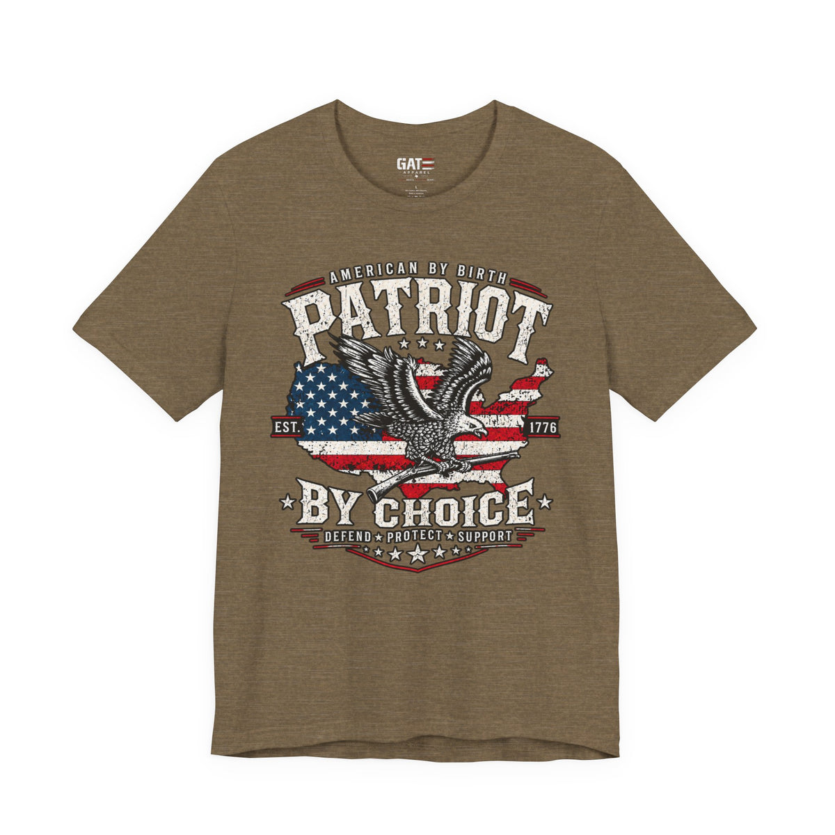 Patriot by Choice Shirt | American Flag Eagle Tee