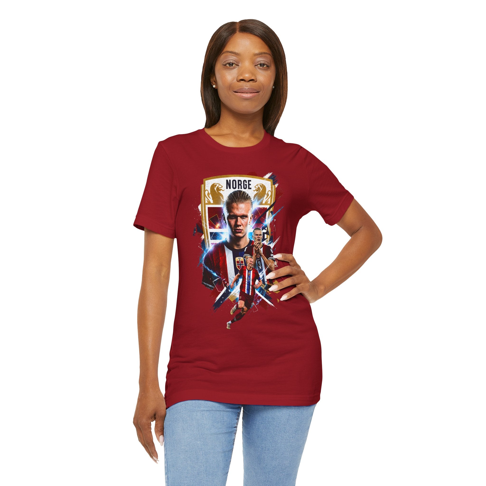 Erling Haaland|Norwegian Soccer|Patriotic Football Graphic T-Shirt