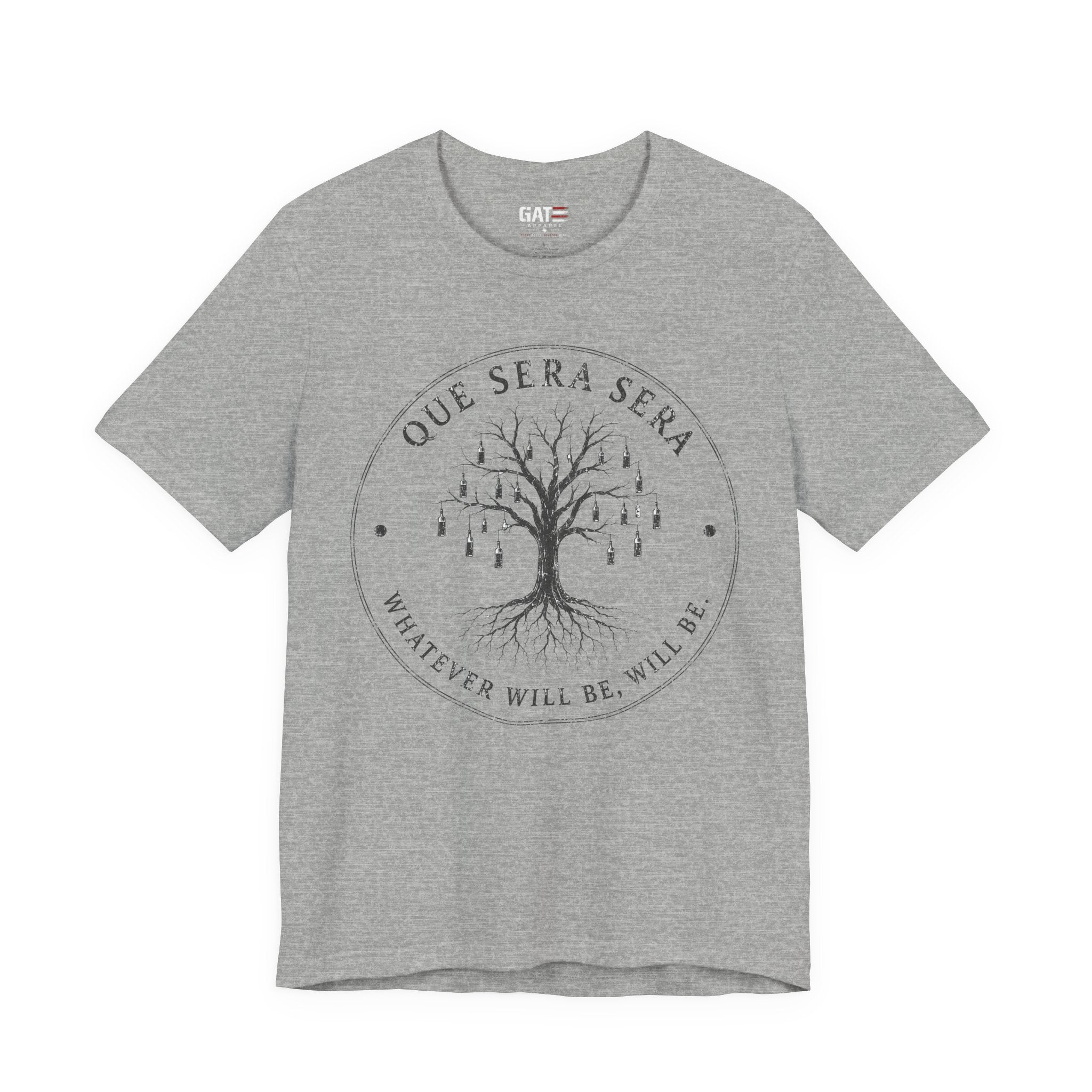FromVille|Que Sera Sera Tree T-Shirt — "Whatever Will Be, Will Be" Casual Tee