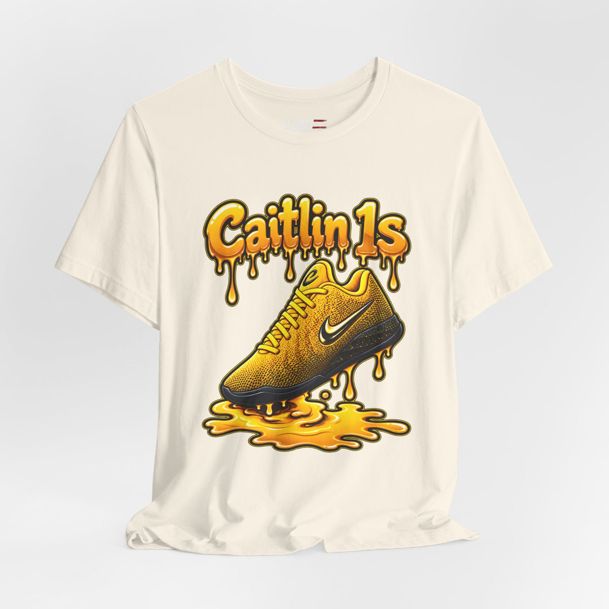 Caitlin Clark Caitlin 1s Iowa Yellow Paint Sneaker Shirt
