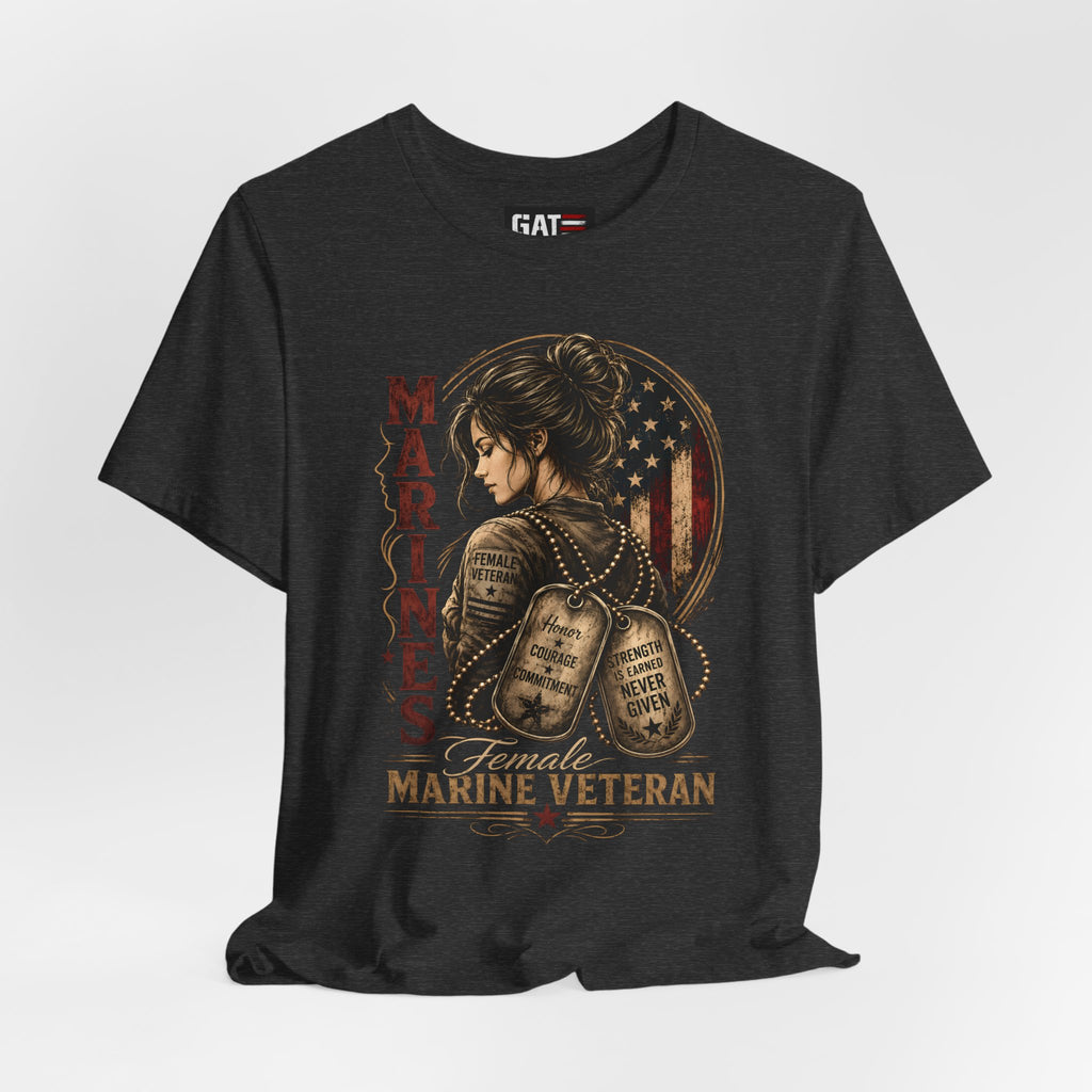 Female Marine Veteran Shirt Women Veteran Tee, Female Veteran Gift, Patriotic Military Shirt Women
