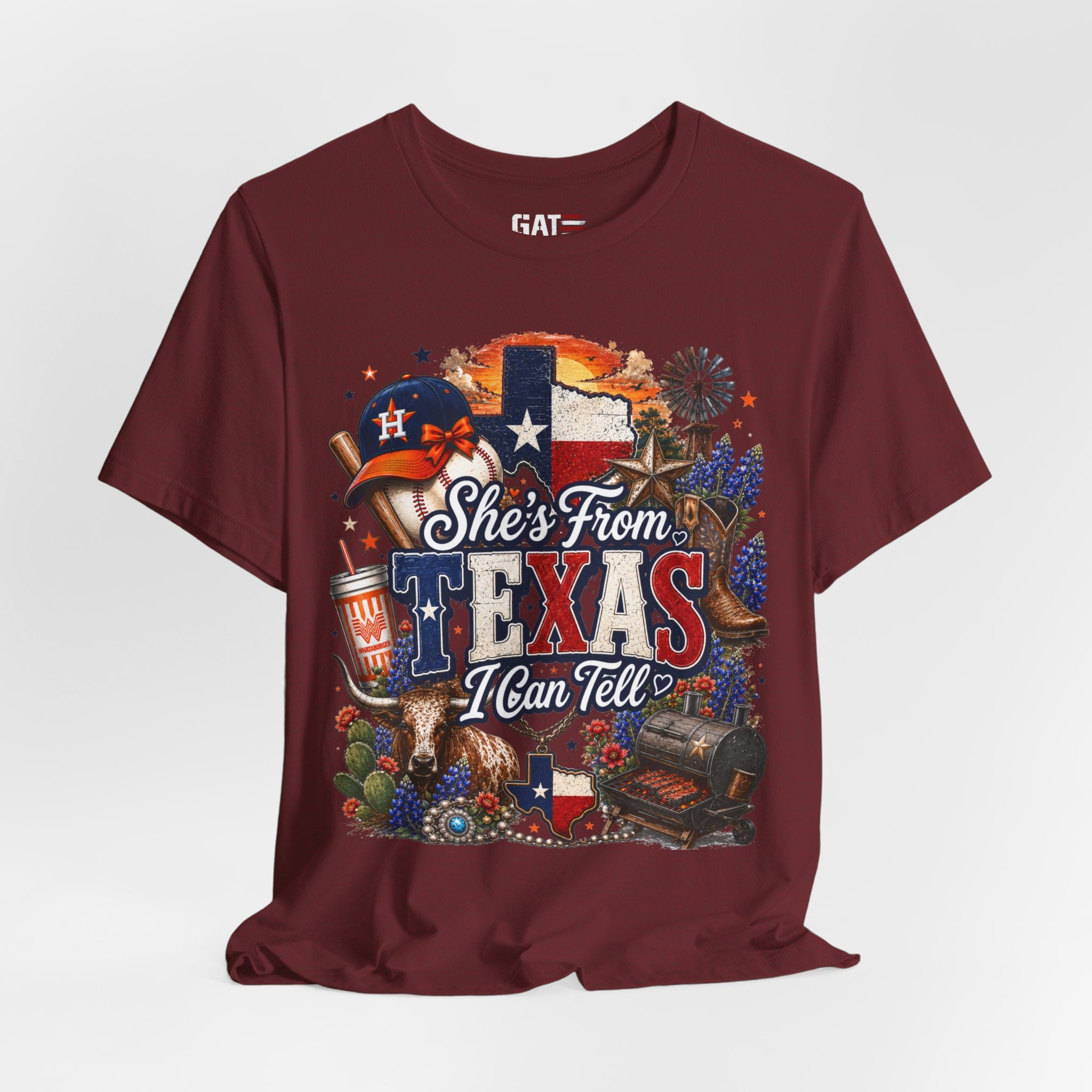 She's From Texas T-Shirt — Texas Pride Graphic Tee