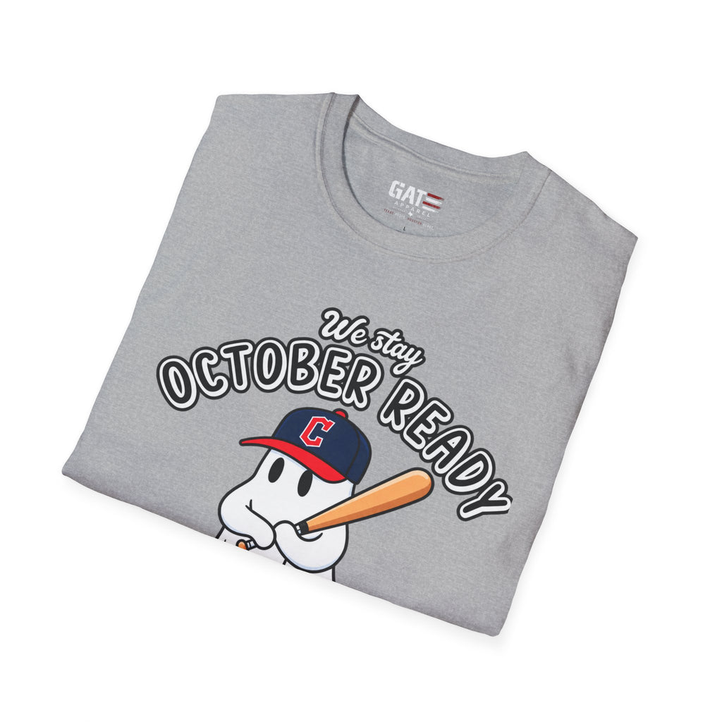 Cleveland Guardians October baseball fan tee mockup
