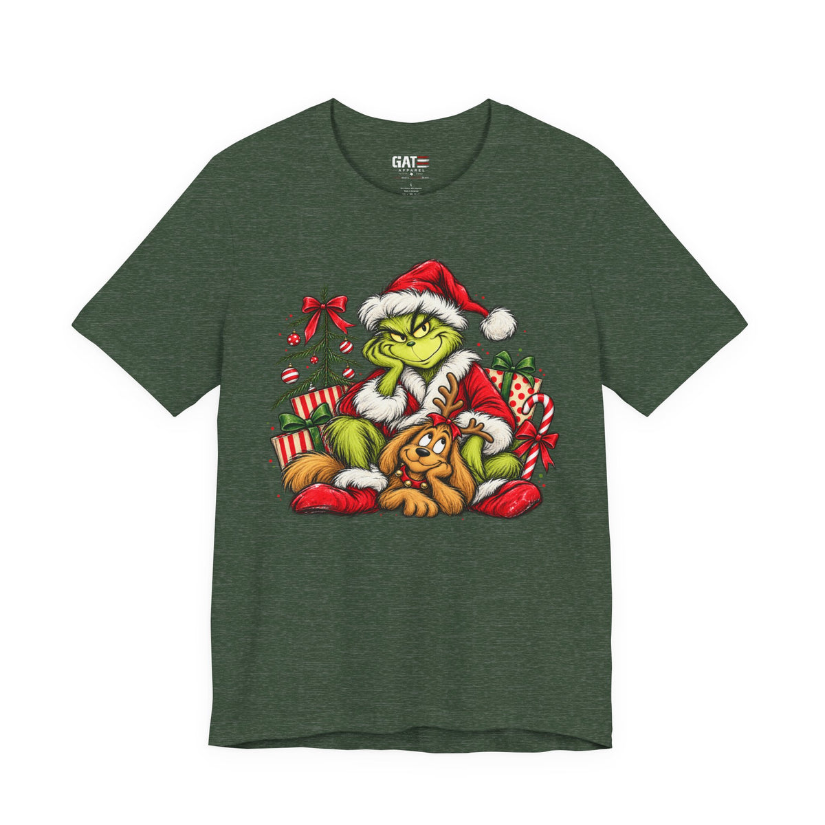 Grinch Christmas Graphic T-Shirt - product mockup view 1