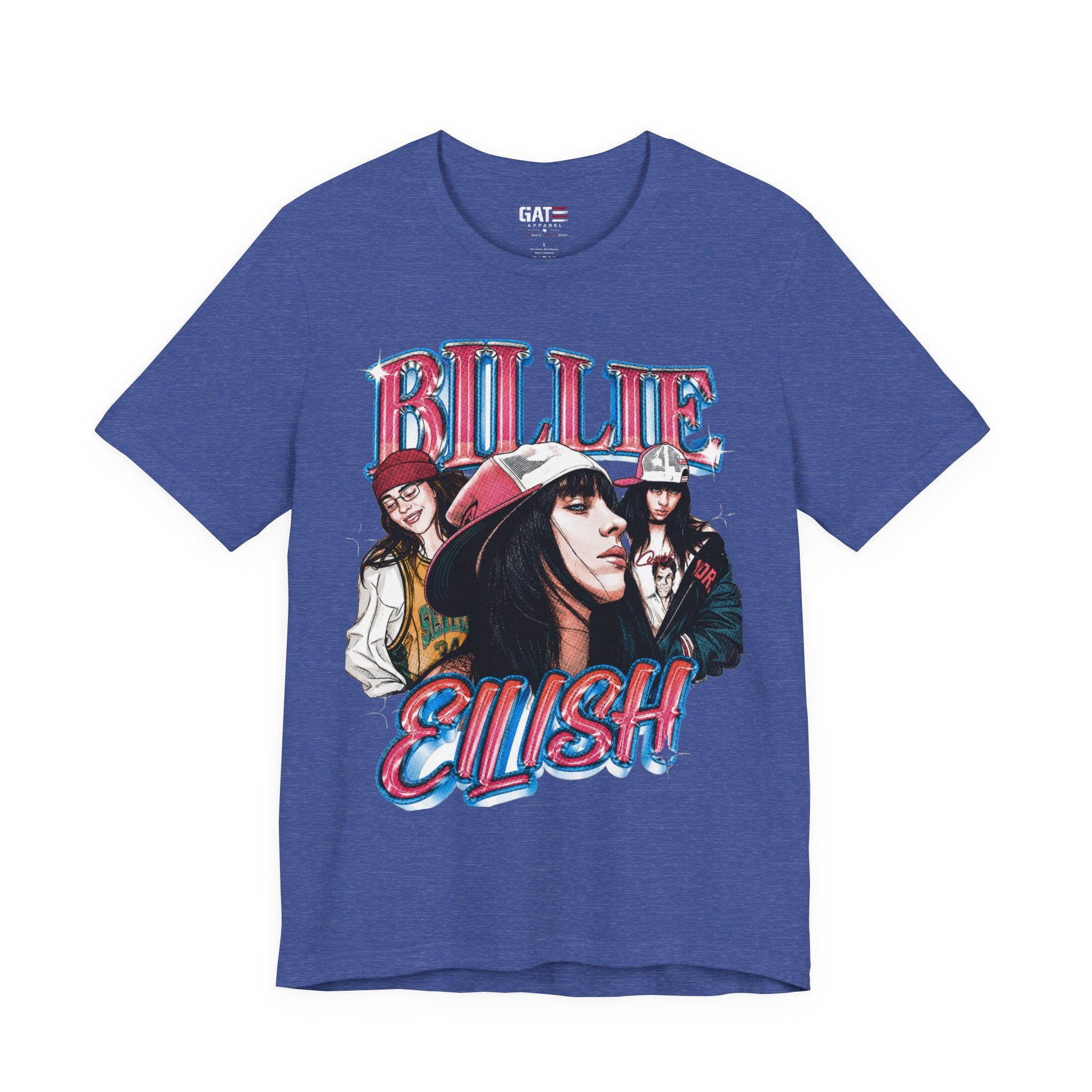 Graphic Tee — Retro Pop Artist Portrait "Billi Eilish"
