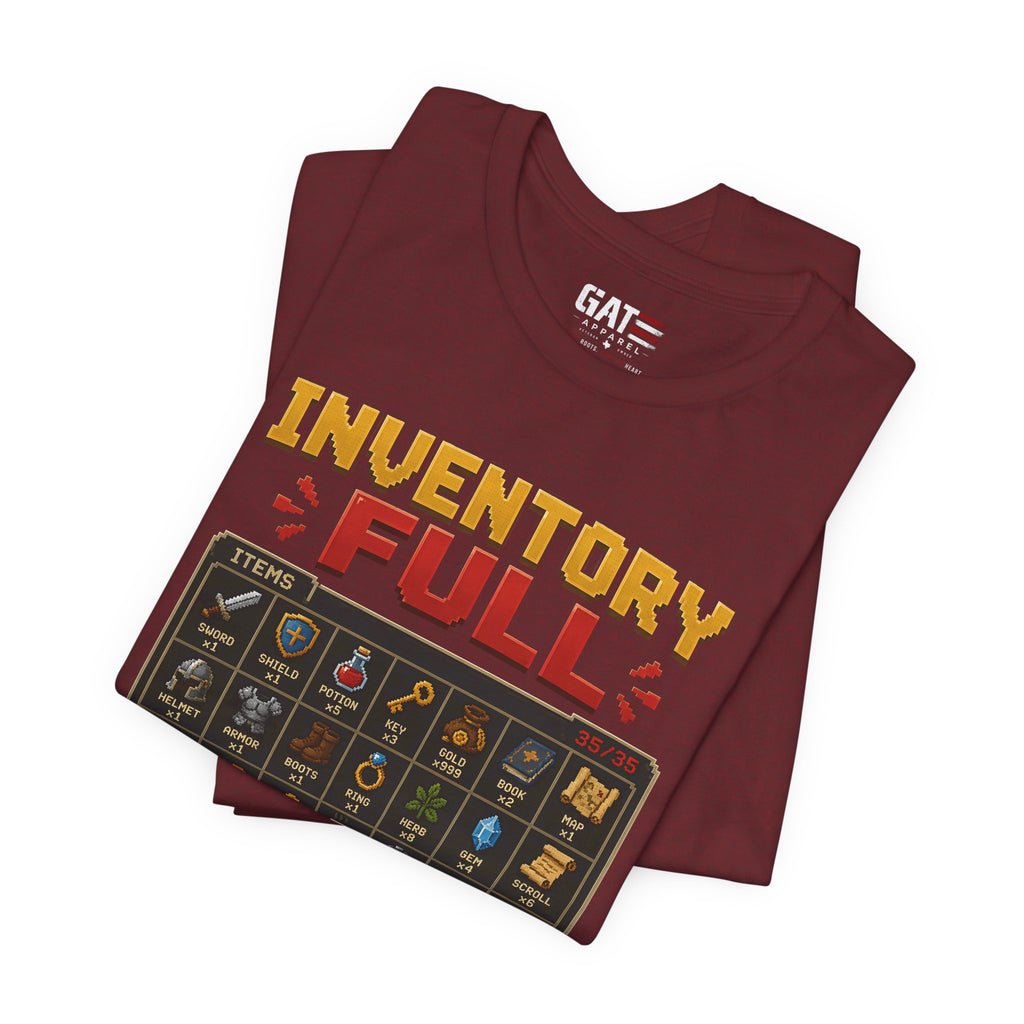 Inventory Full | Retro Gaming Shirt