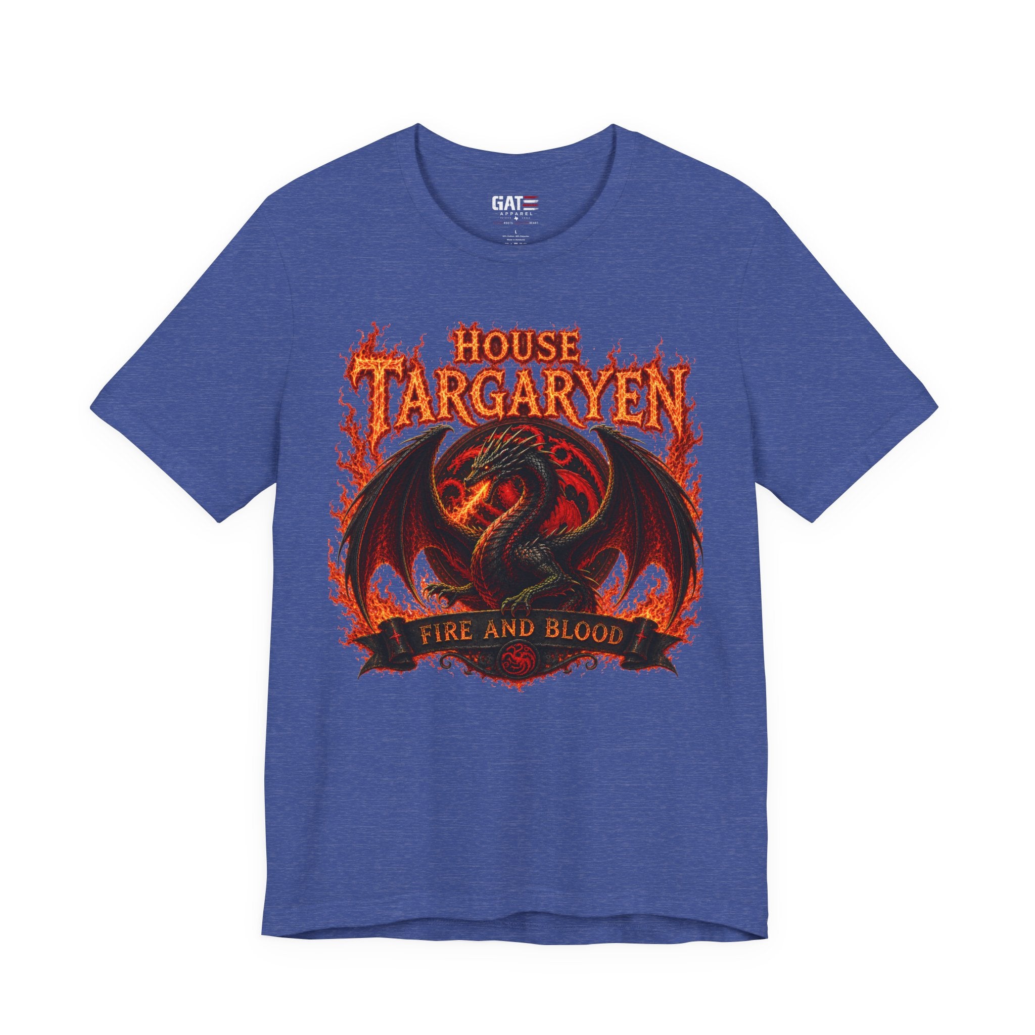 Targaryen Dragon Tee — "House Targaryen: Fire and Blood" Graphic T-Shirt