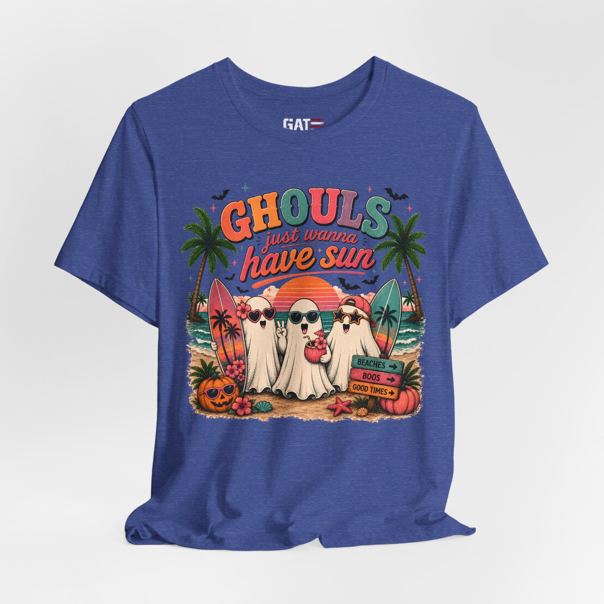 Summerween Shirt, Spooky Beach Shirt, Ghost Beach Tee, Halloween Beach Shirt, Coastal Halloween Tee, Tropical Ghost Shirt