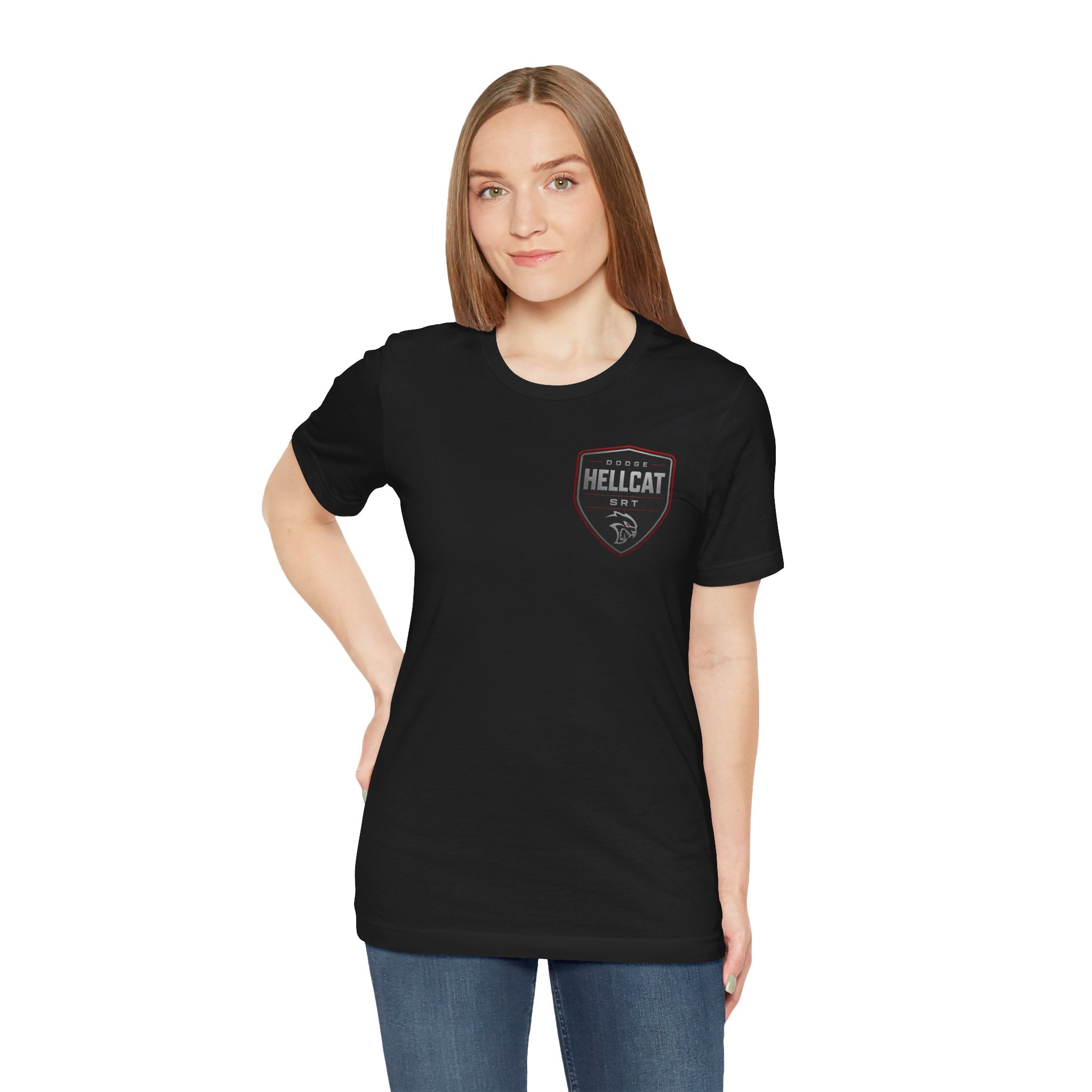 Dodge Hellcat SRT Graphic Tee — Muscle Car Illustration & Specs T-Shirt