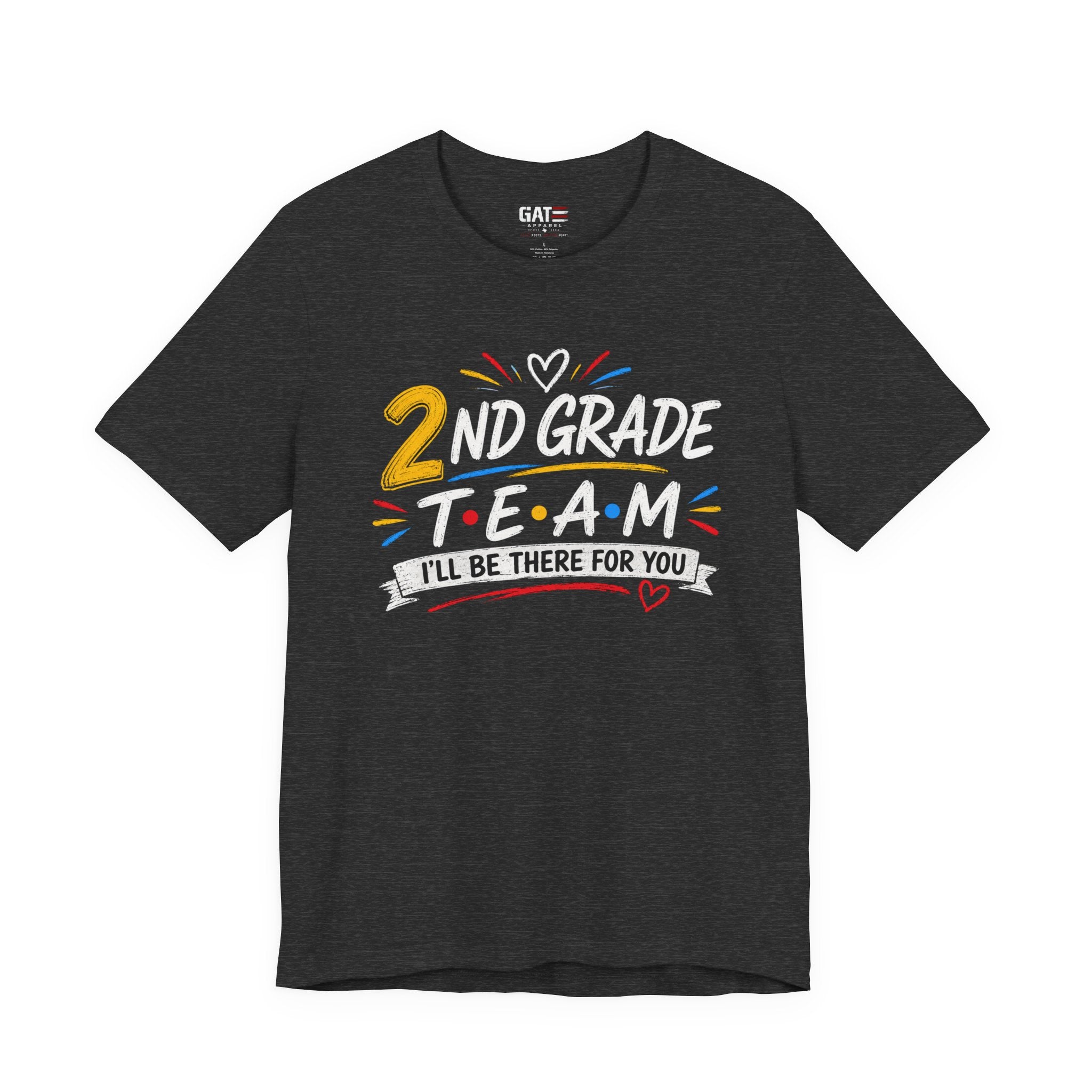 2nd Grade Team Tee, Teacher Squad Shirt, Color Dot Inspired Teacher Shirt, Grade Level Team Gift, School Staff Apparel, Friends Theme