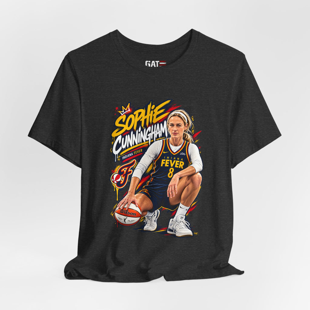 Sophie Cunningham Indiana Fever WNBA Basketball Graphic T Shirt Women's Fan Tee