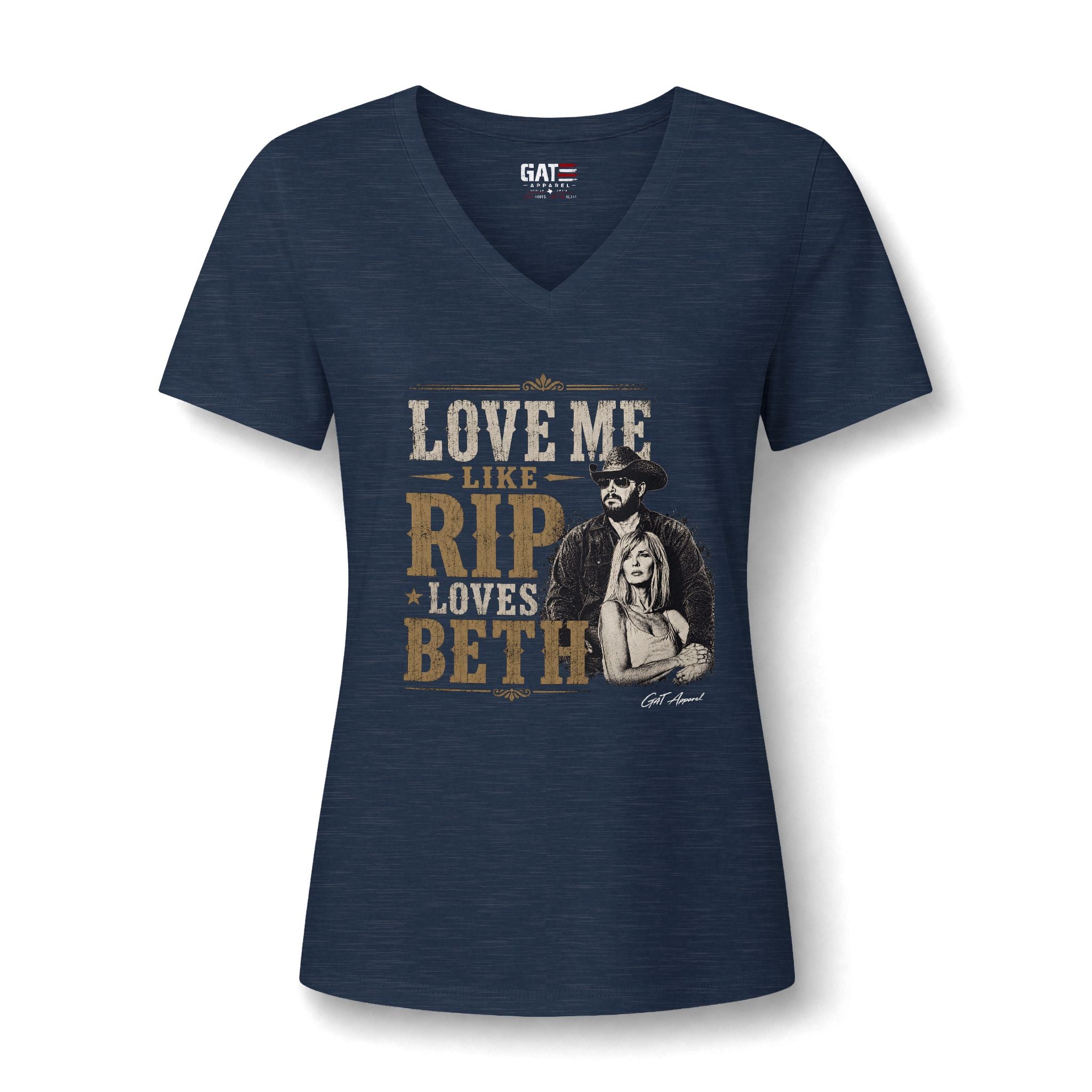 Love Me Like Rip Loves Beth V-Neck Tee